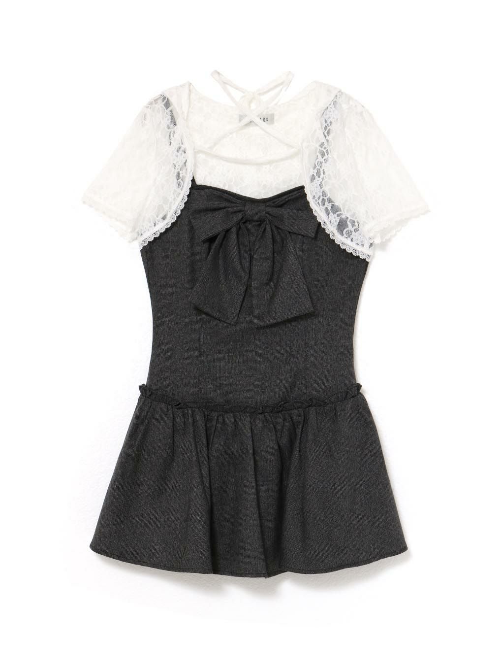 【BUBBLES】レースリボンワンピース