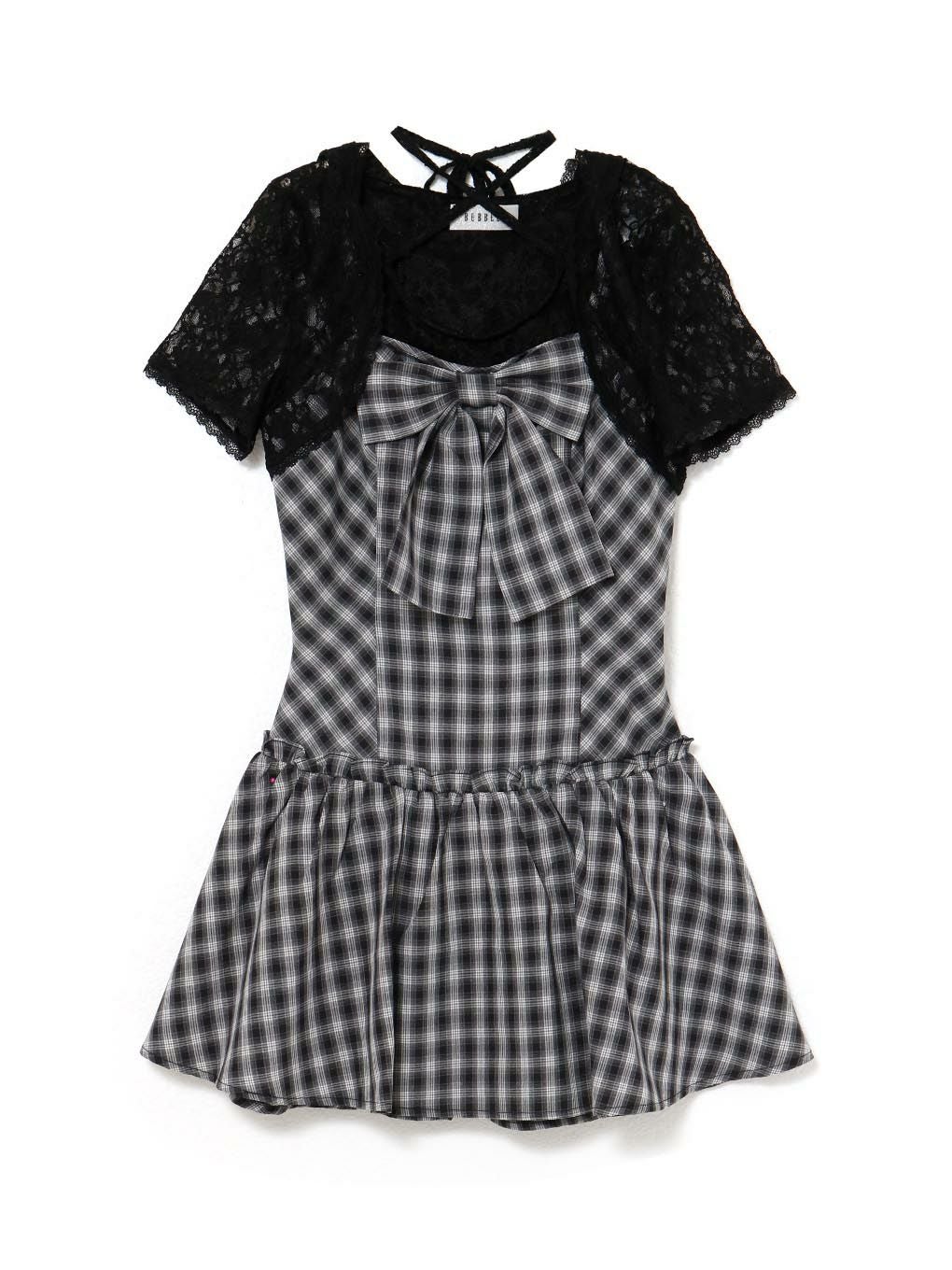 【BUBBLES】レースリボンワンピース