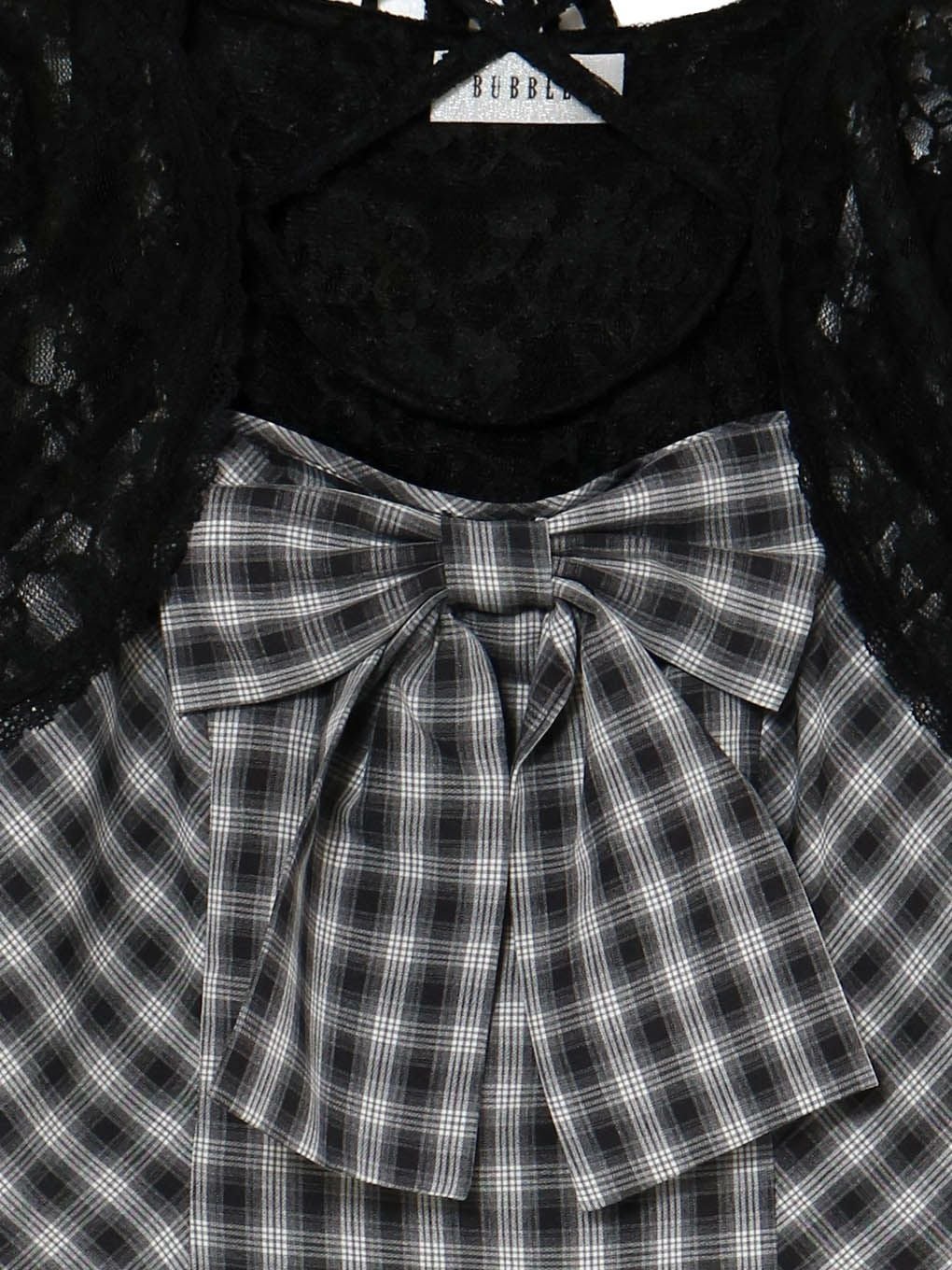 【BUBBLES】レースリボンワンピース