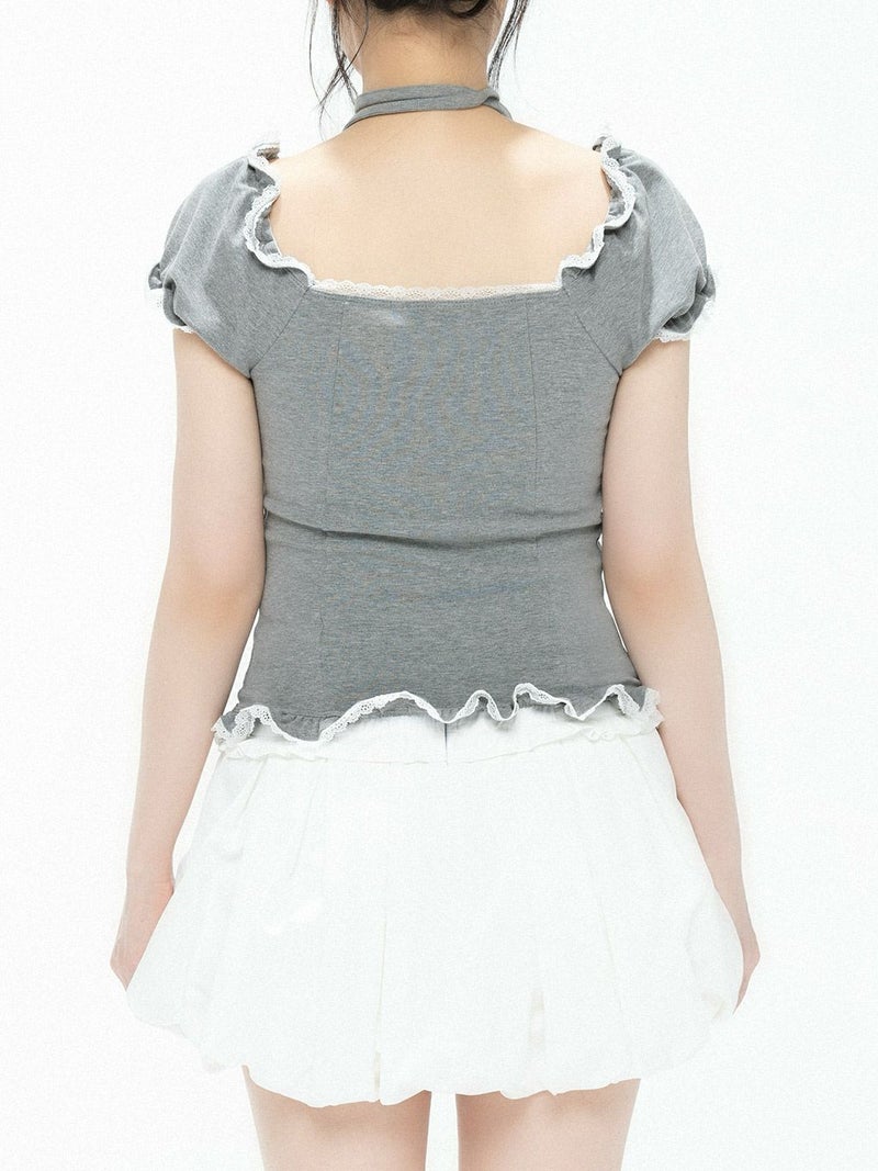 BUBBLES】スクエアレーストップス | sparkling mall online store