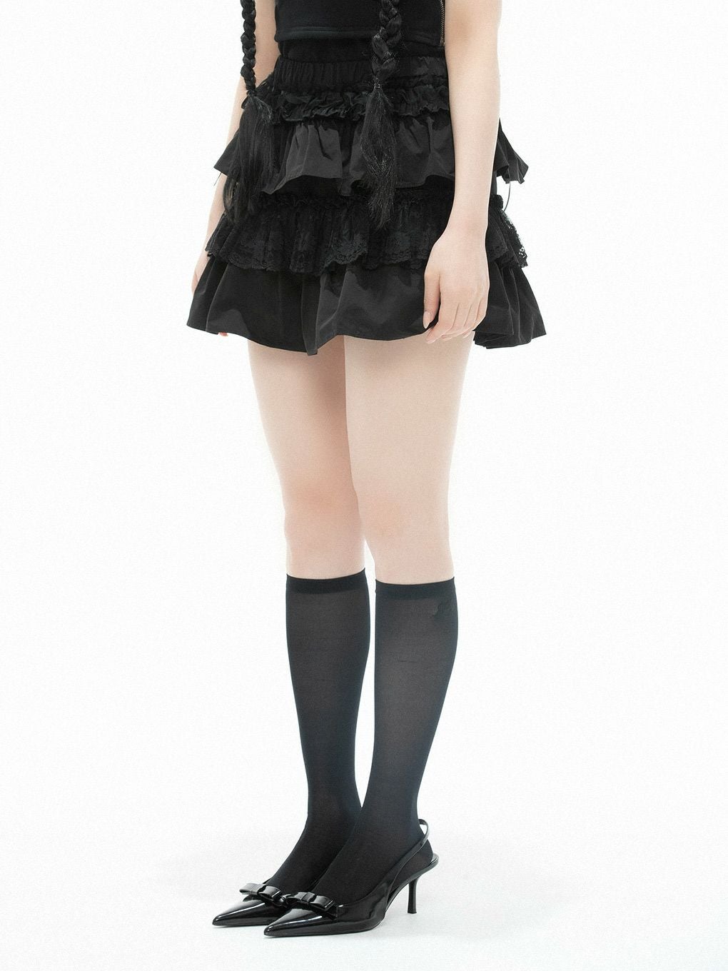 【BUBBLES】レースカンカンミニスカパン