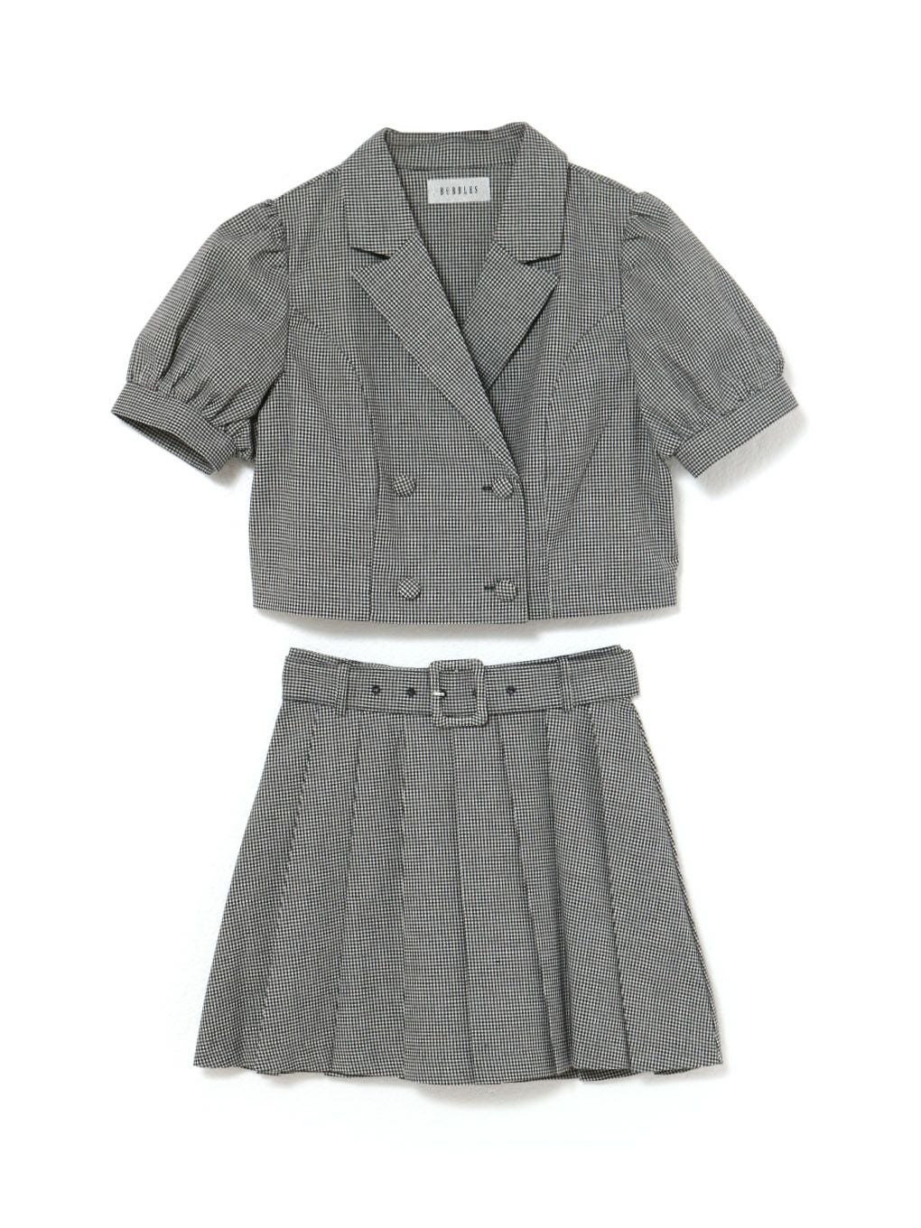 【BUBBLES】クロップドジャケットセットアップ