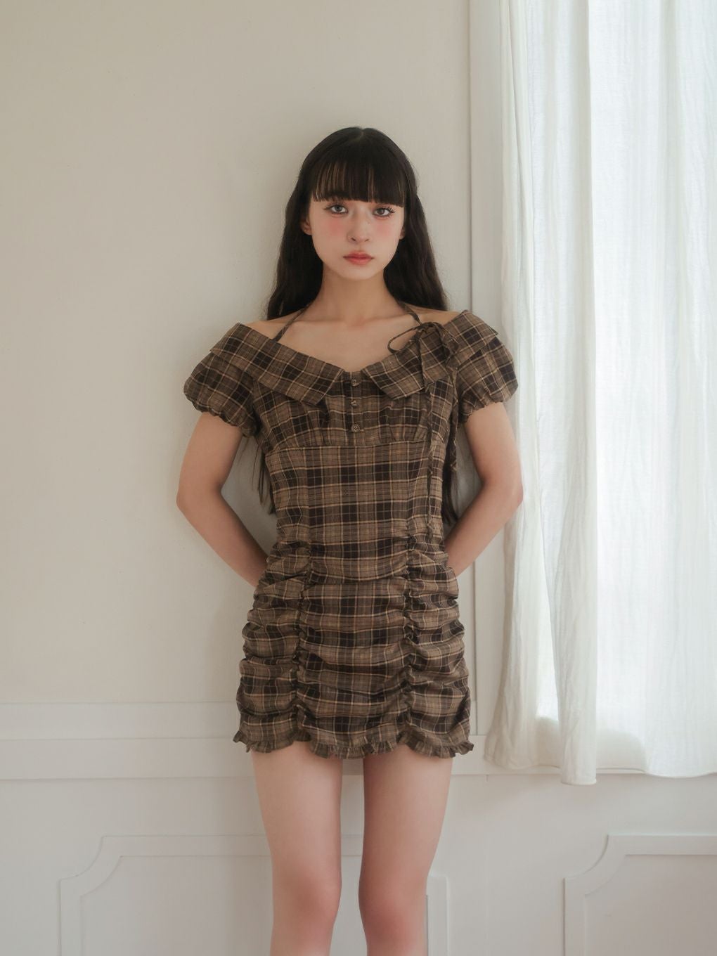 【4/12削除】バブルス ジャガードギャザーワンピース BUBBLES】ジャガードギャザーワンピース | sparkling mall online store