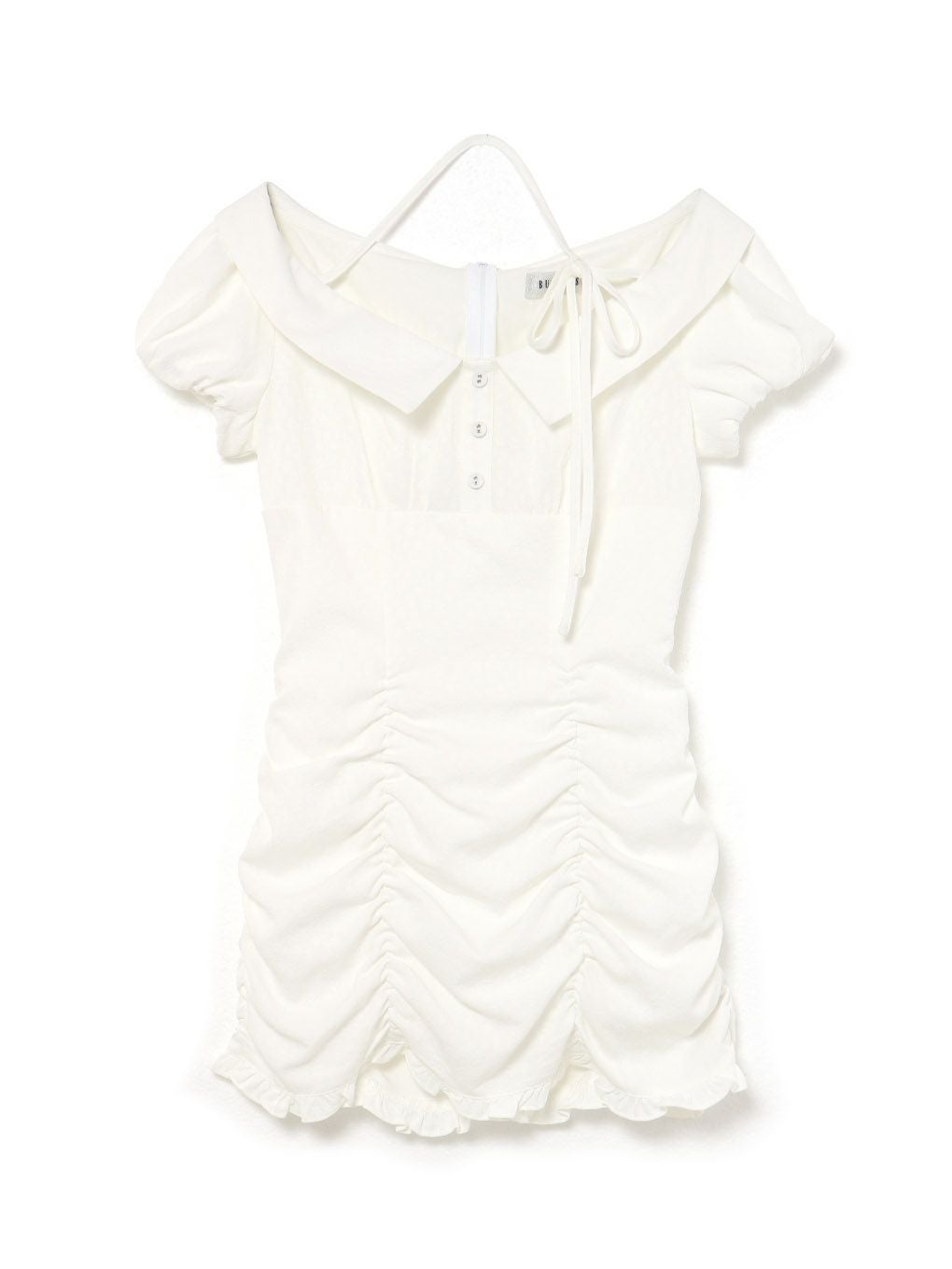 【BUBBLES】ジャガードギャザーワンピース