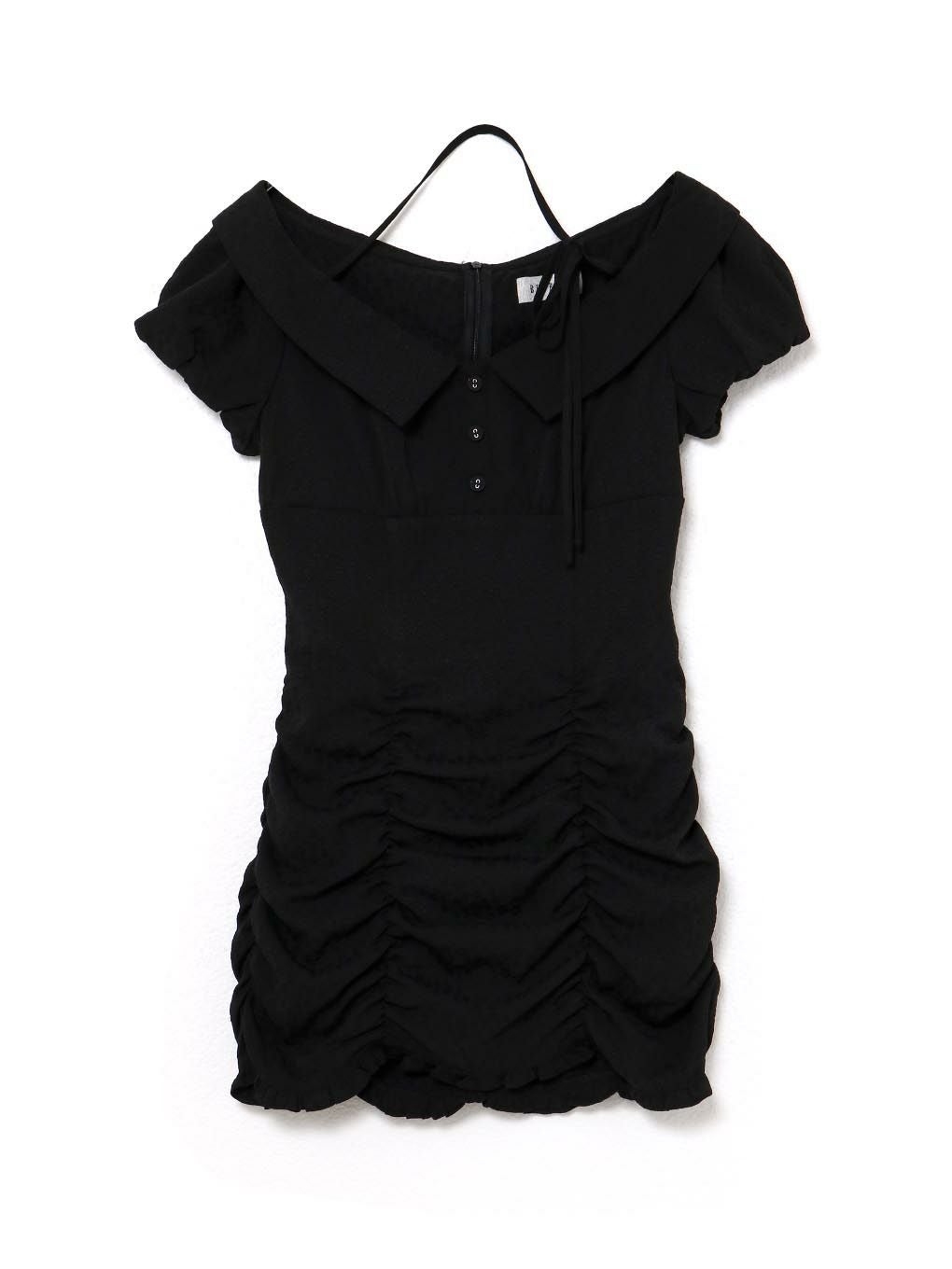 【BUBBLES】ジャガードギャザーワンピース