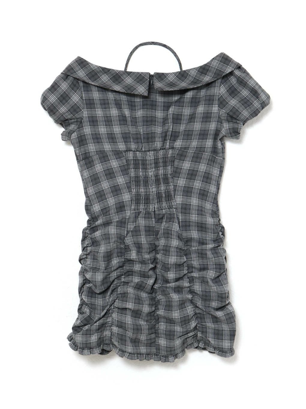 【BUBBLES】ジャガードギャザーワンピース