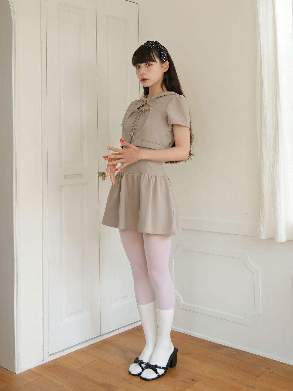 【BUBBLES】ホールパーカーワンピース