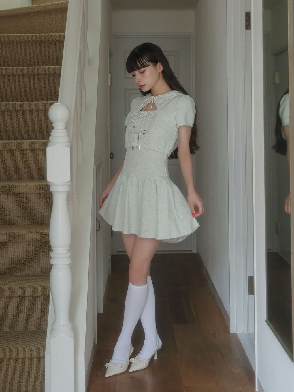 【BUBBLES】ホールパーカーワンピース