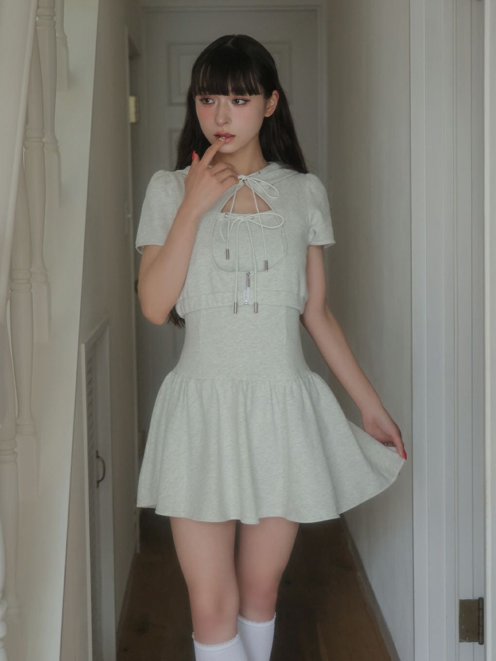 【BUBBLES】ホールパーカーワンピース