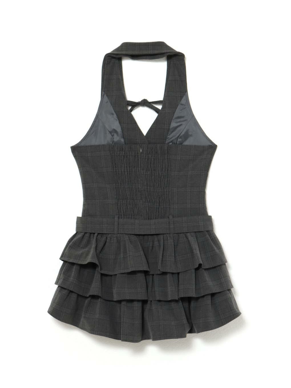 【BUBBLES】バックリボンティアードワンピース