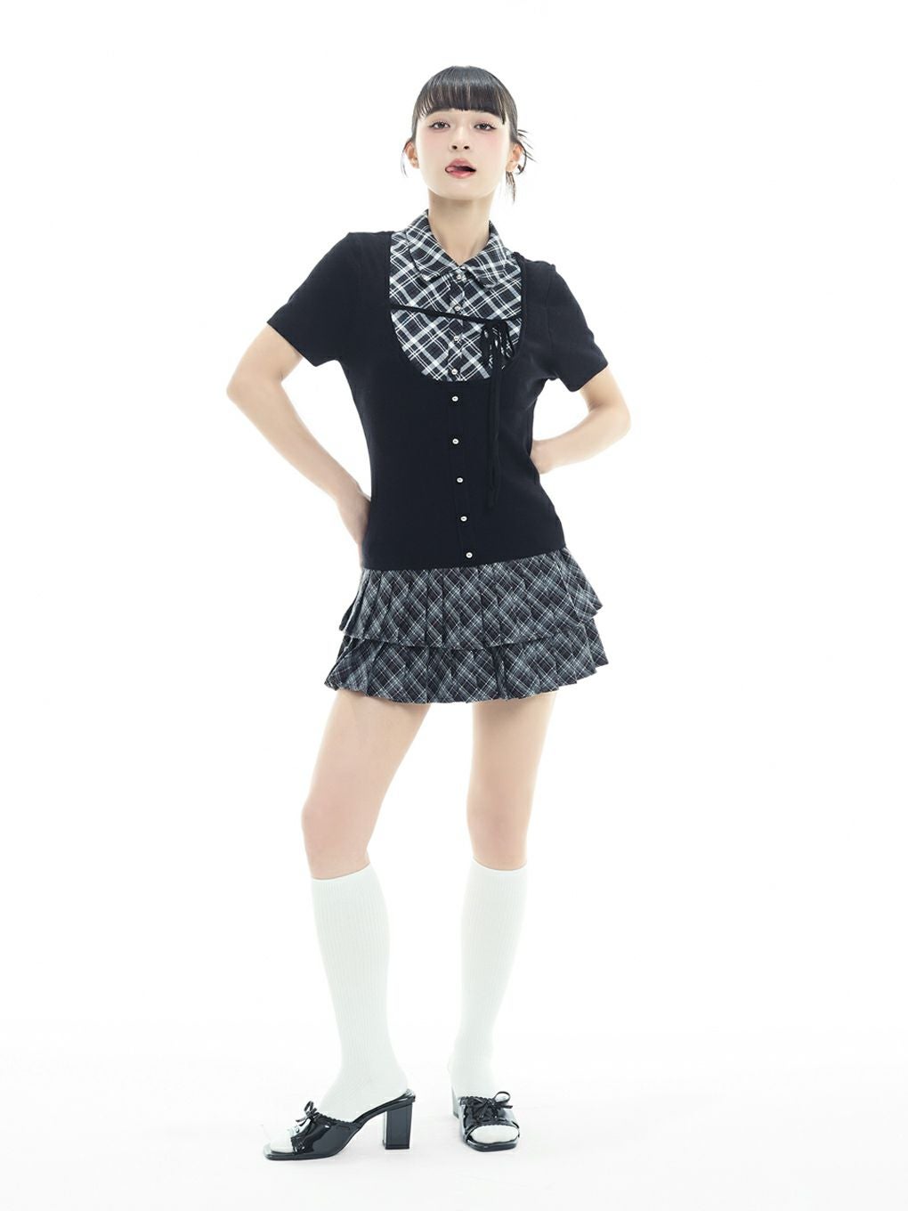 BUBBLES】スクールガーリーリボントップス | sparkling mall online store