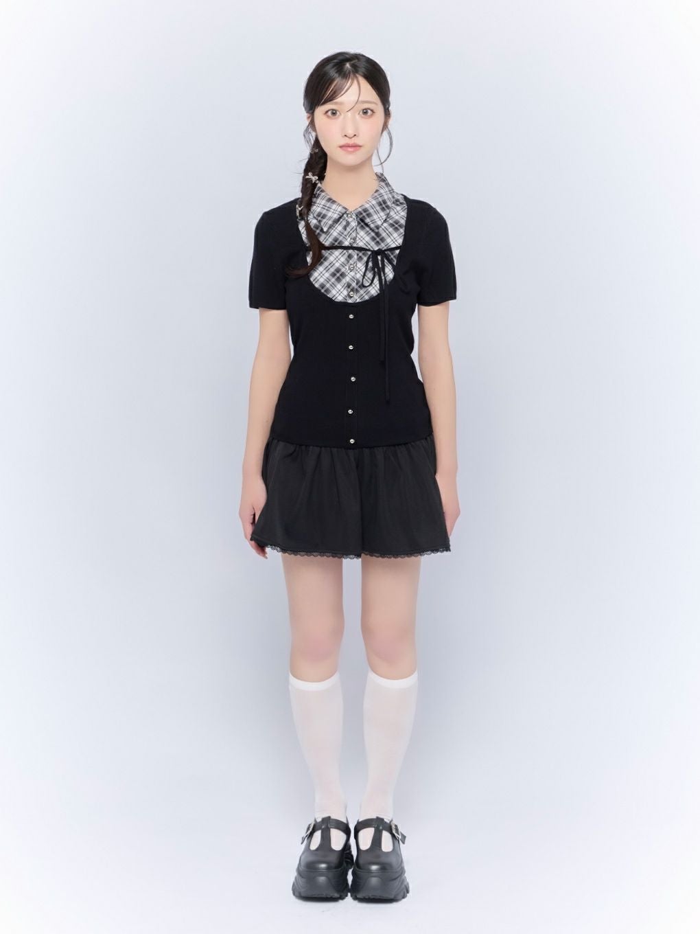 BUBBLES】スクールガーリーリボントップス | sparkling mall online store