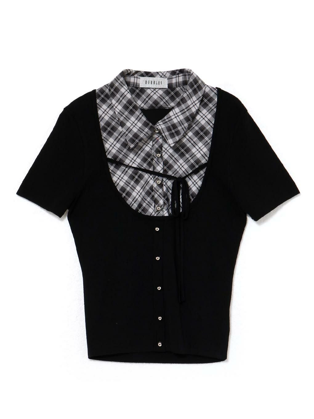 【BUBBLES】スクールガーリーリボントップス