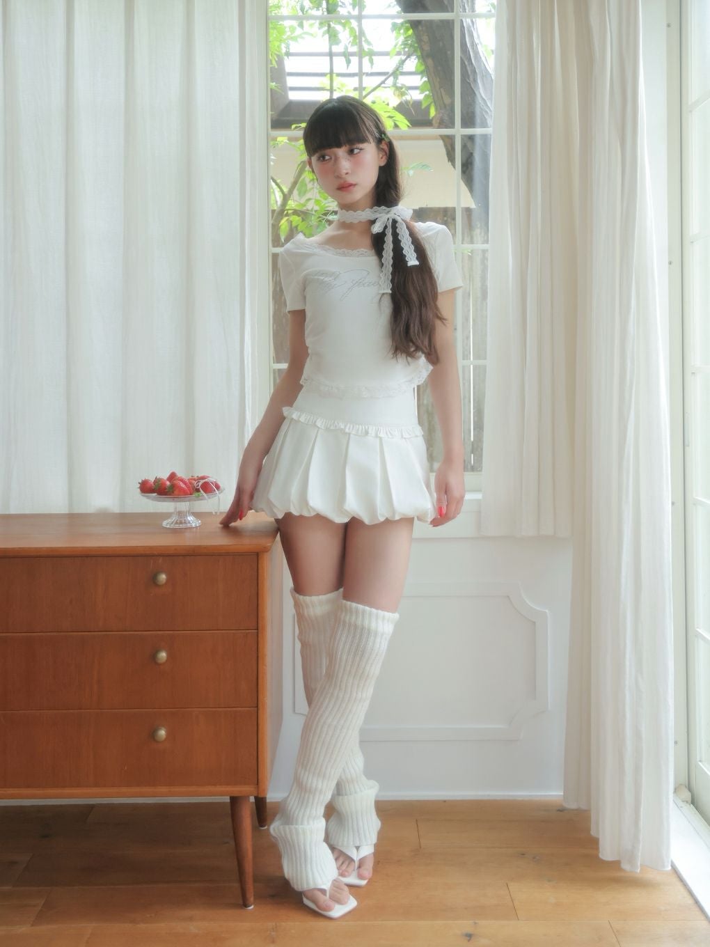 【BUBBLES】レースビジューTEE