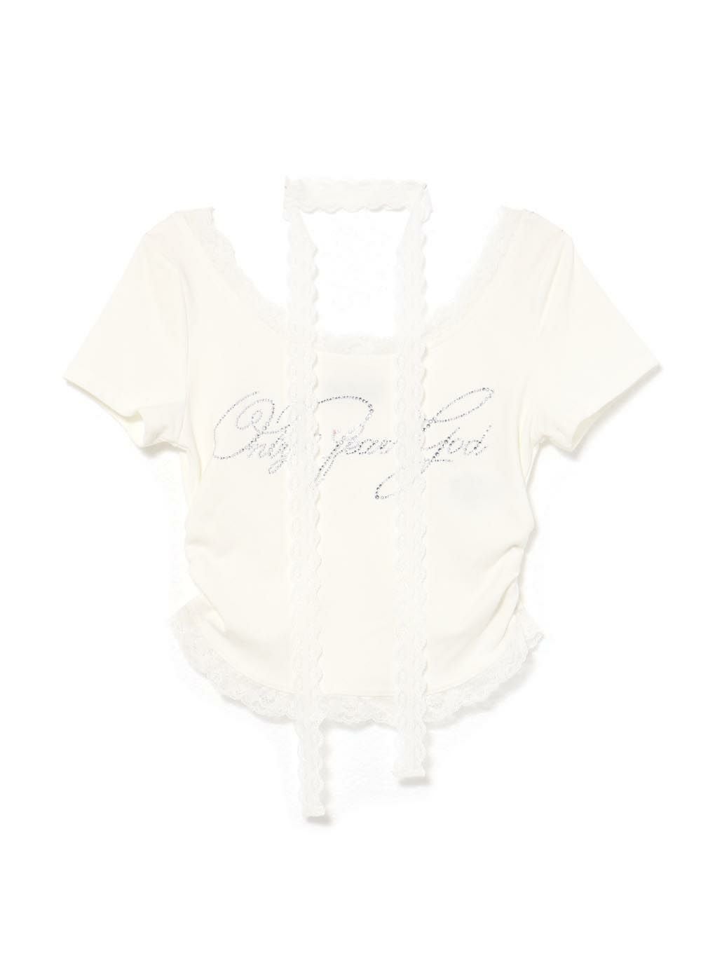 【BUBBLES】レースビジューTEE