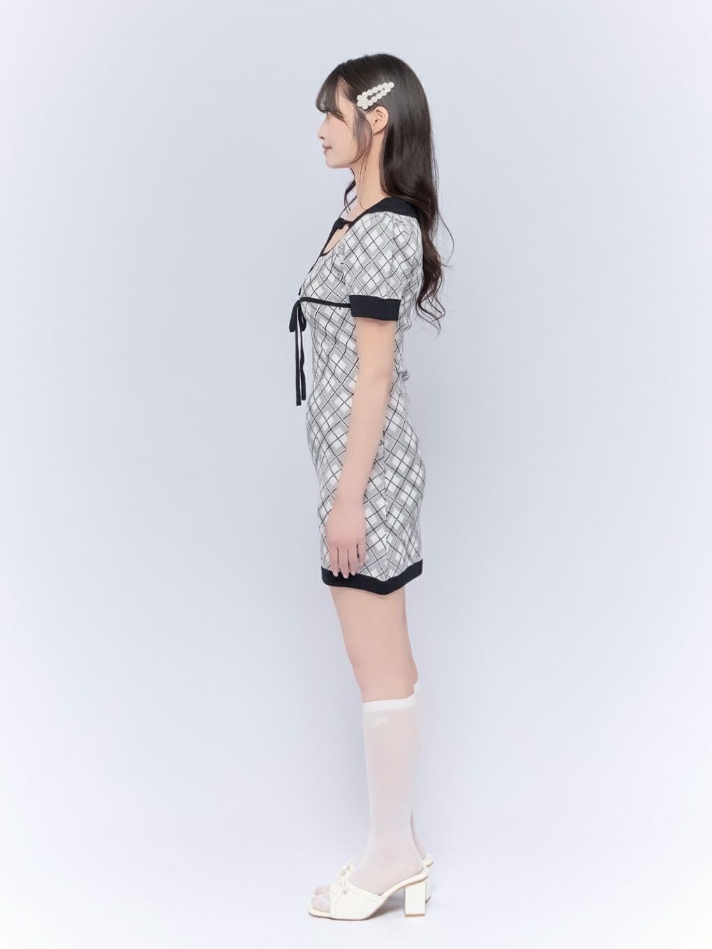 BUBBLES】チェックリボンワンピース | sparkling mall online store