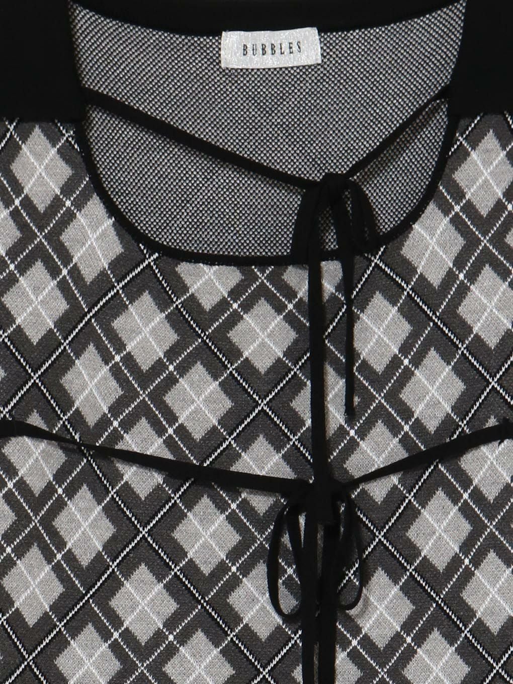【BUBBLES】チェックリボンワンピース