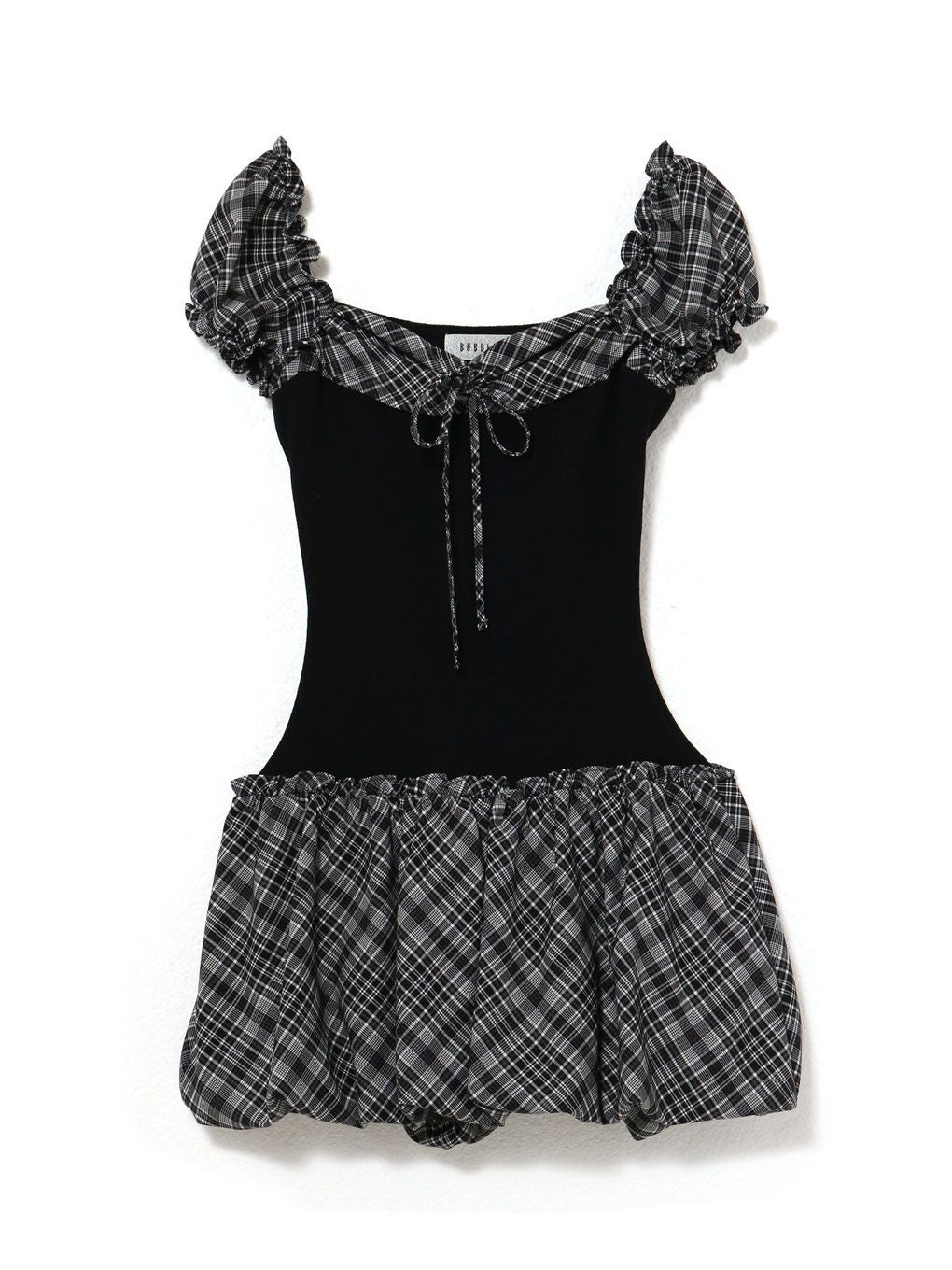 【BUBBLES】バルーンチェックワンピース