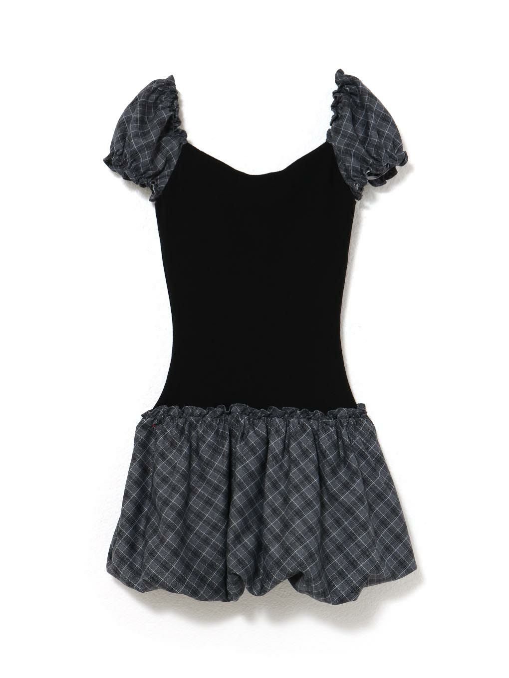 BUBBLES】バルーンチェックワンピース | sparkling mall online store