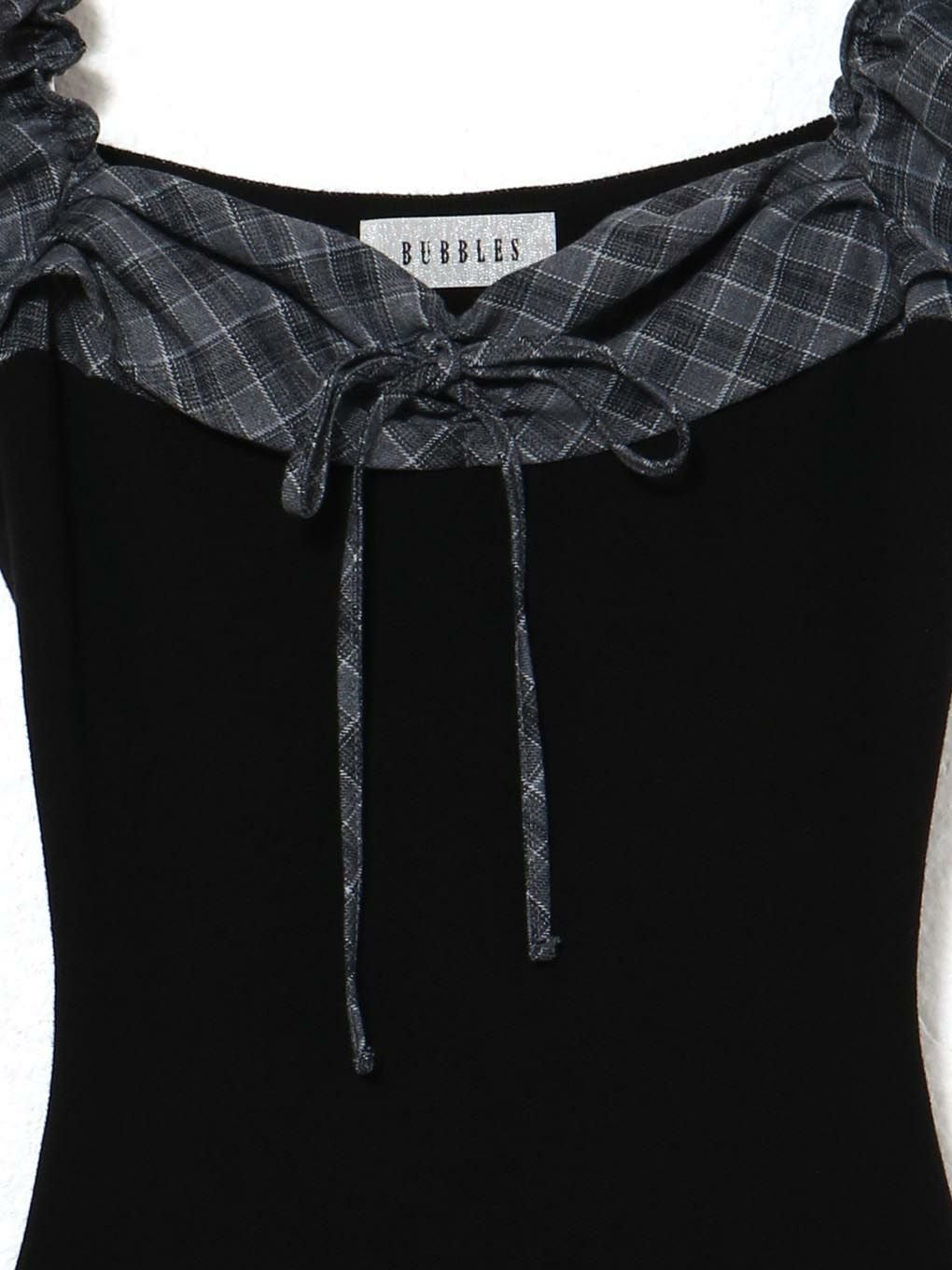 【BUBBLES】バルーンチェックワンピース