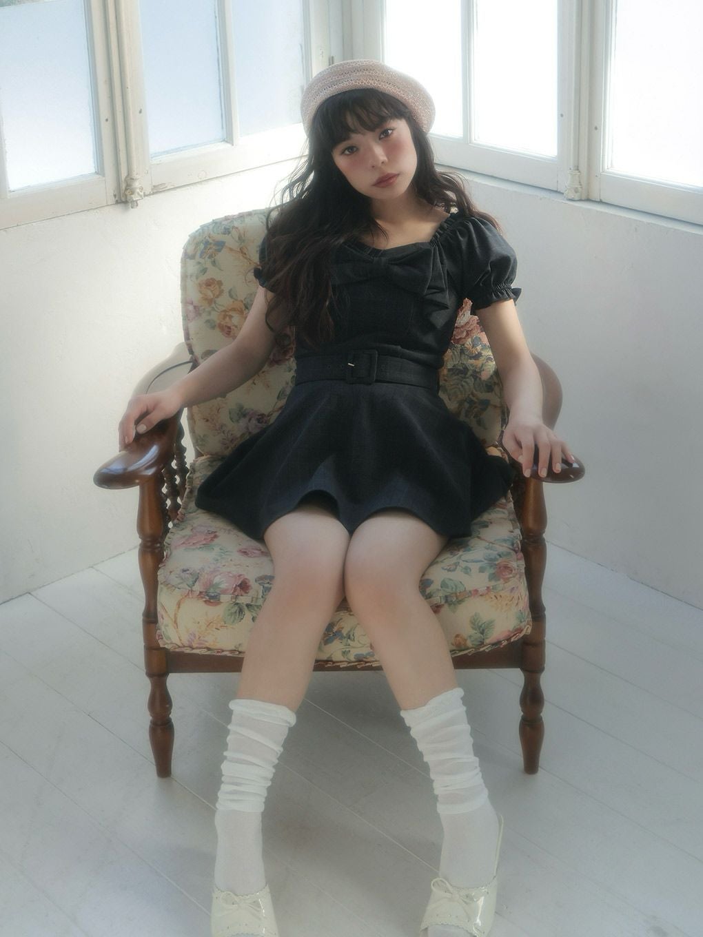 BUBBLES】リボンペプラムセットアップ | sparkling mall online store