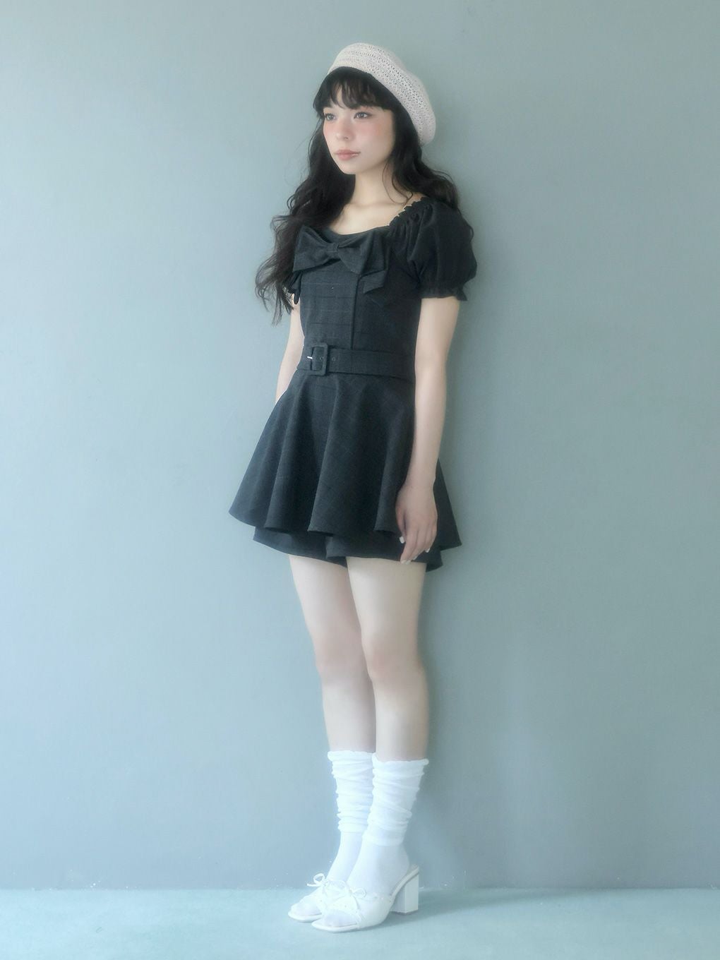 BUBBLES】リボンペプラムセットアップ | sparkling mall online store