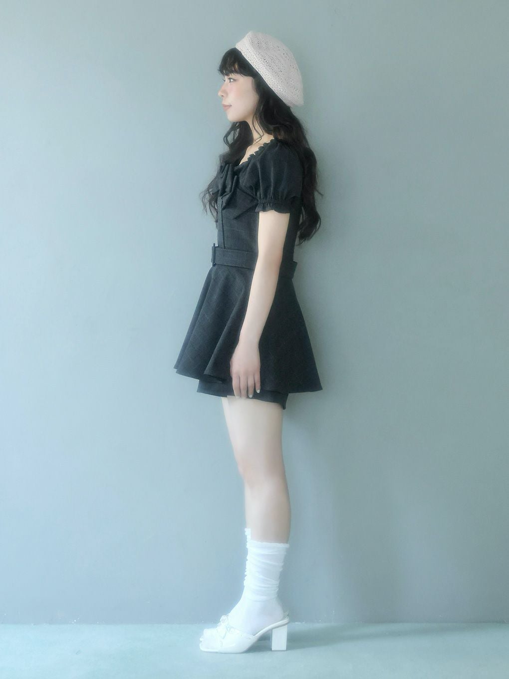 【BUBBLES】リボンペプラムセットアップ