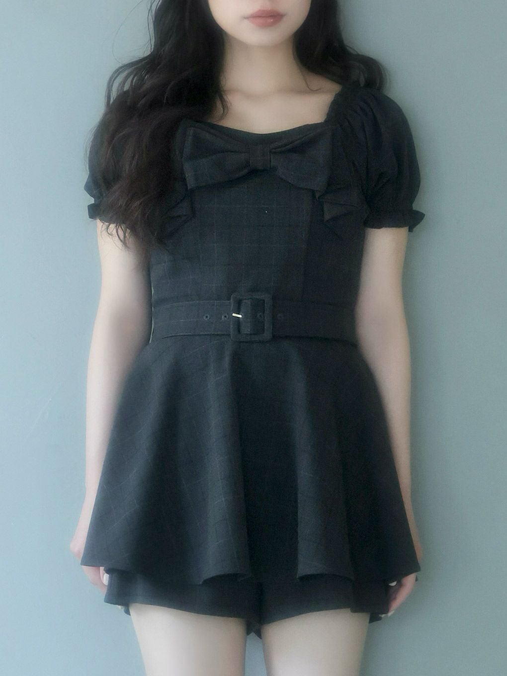 【BUBBLES】リボンペプラムセットアップ