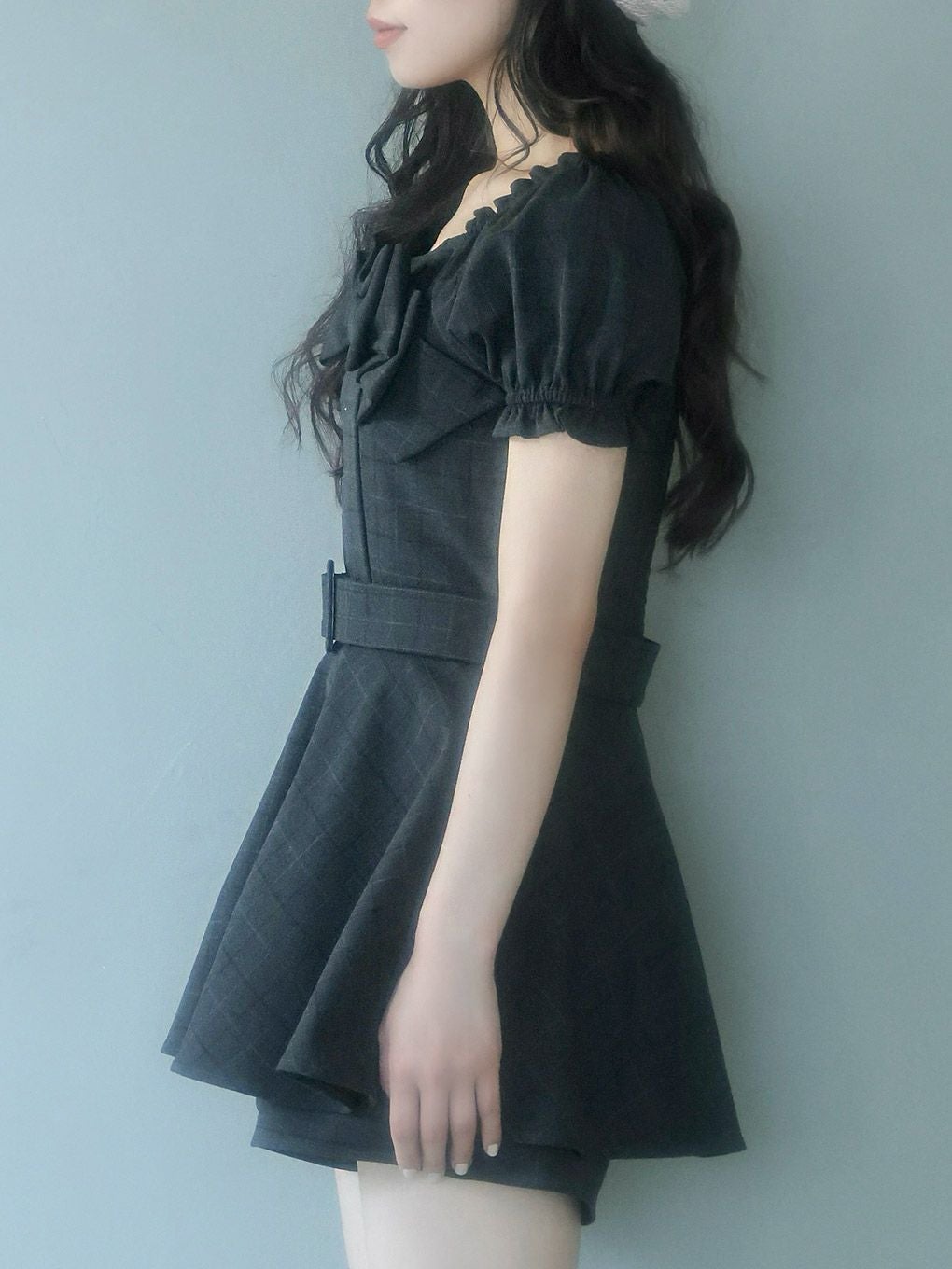 【BUBBLES】リボンペプラムセットアップ