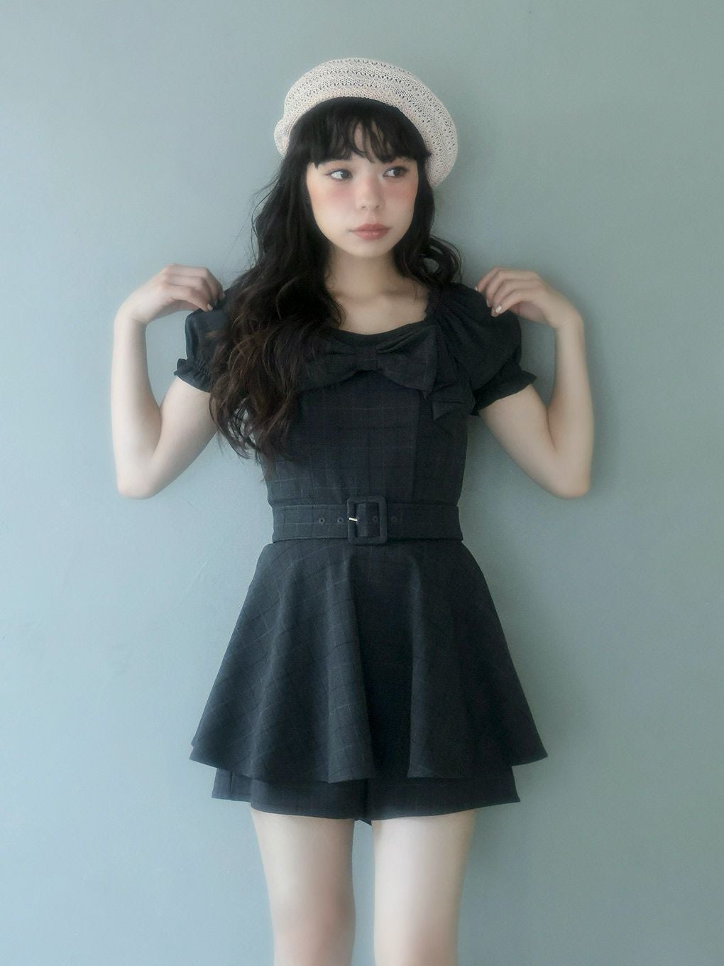 BUBBLES】リボンペプラムセットアップ | sparkling mall online store