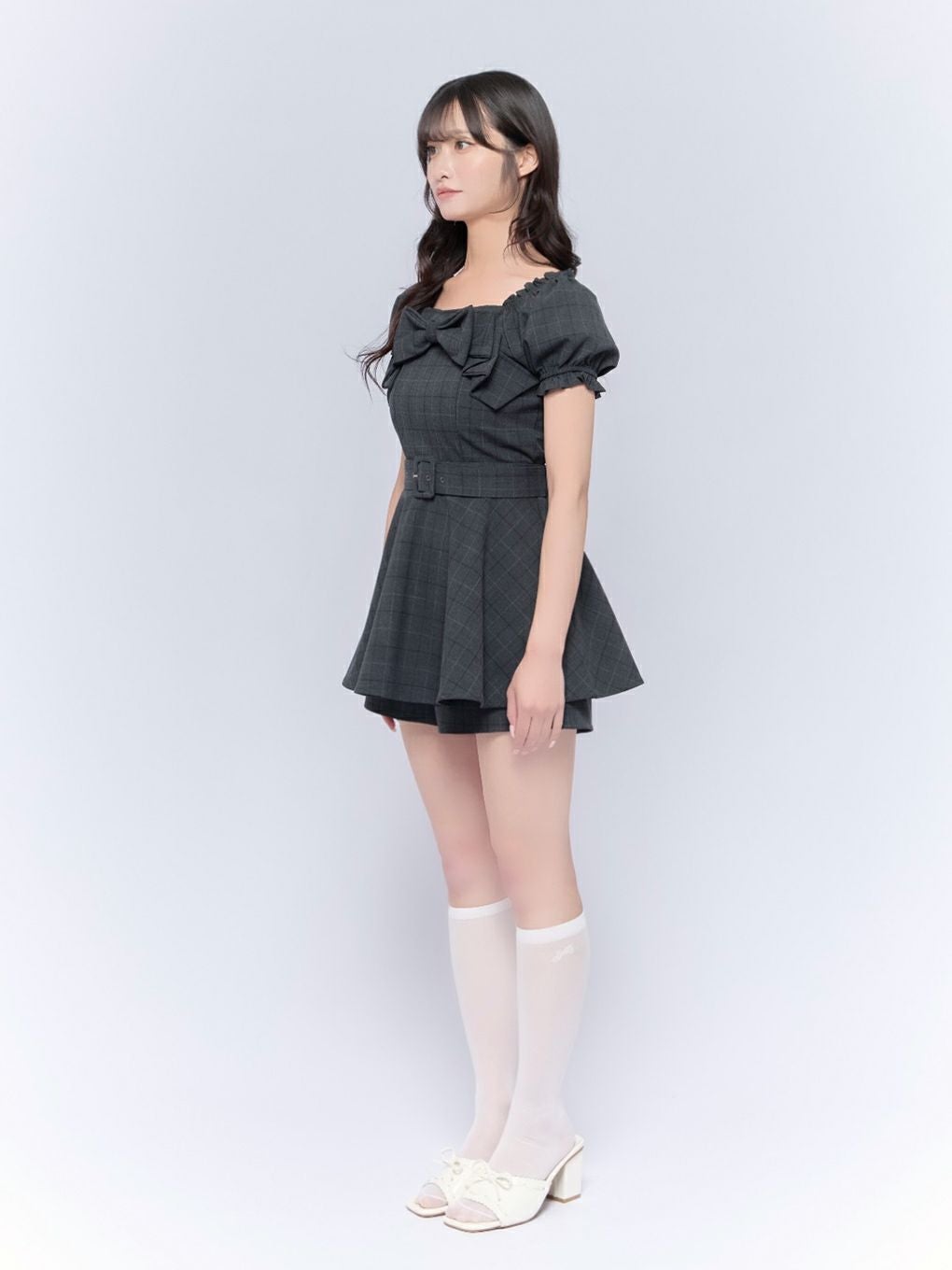 【BUBBLES】リボンペプラムセットアップ