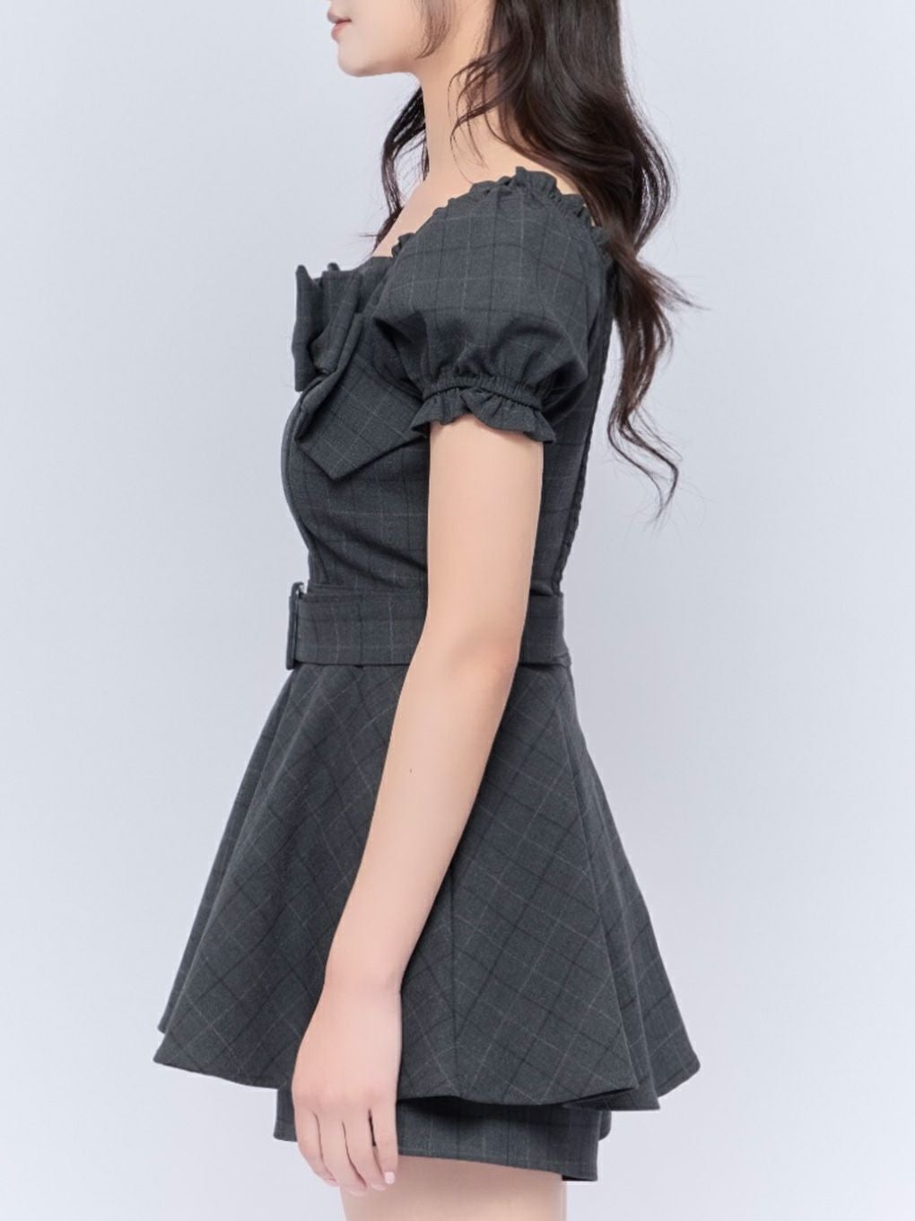 【BUBBLES】リボンペプラムセットアップ