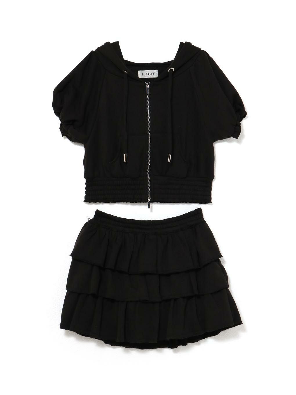 【BUBBLES】ティアードスウェットセットアップ