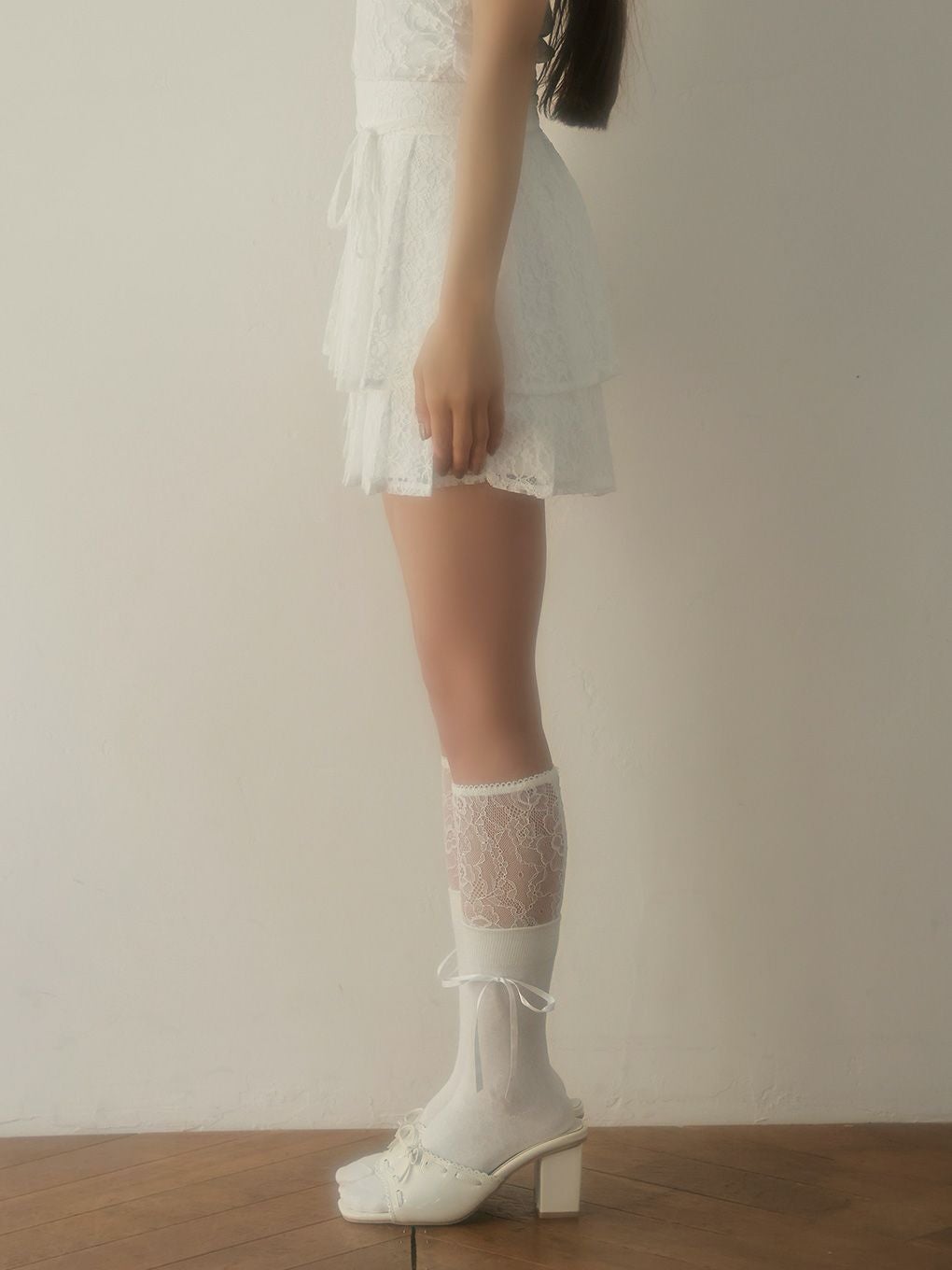 【BUBBLES】ティアードプリーツスカパン