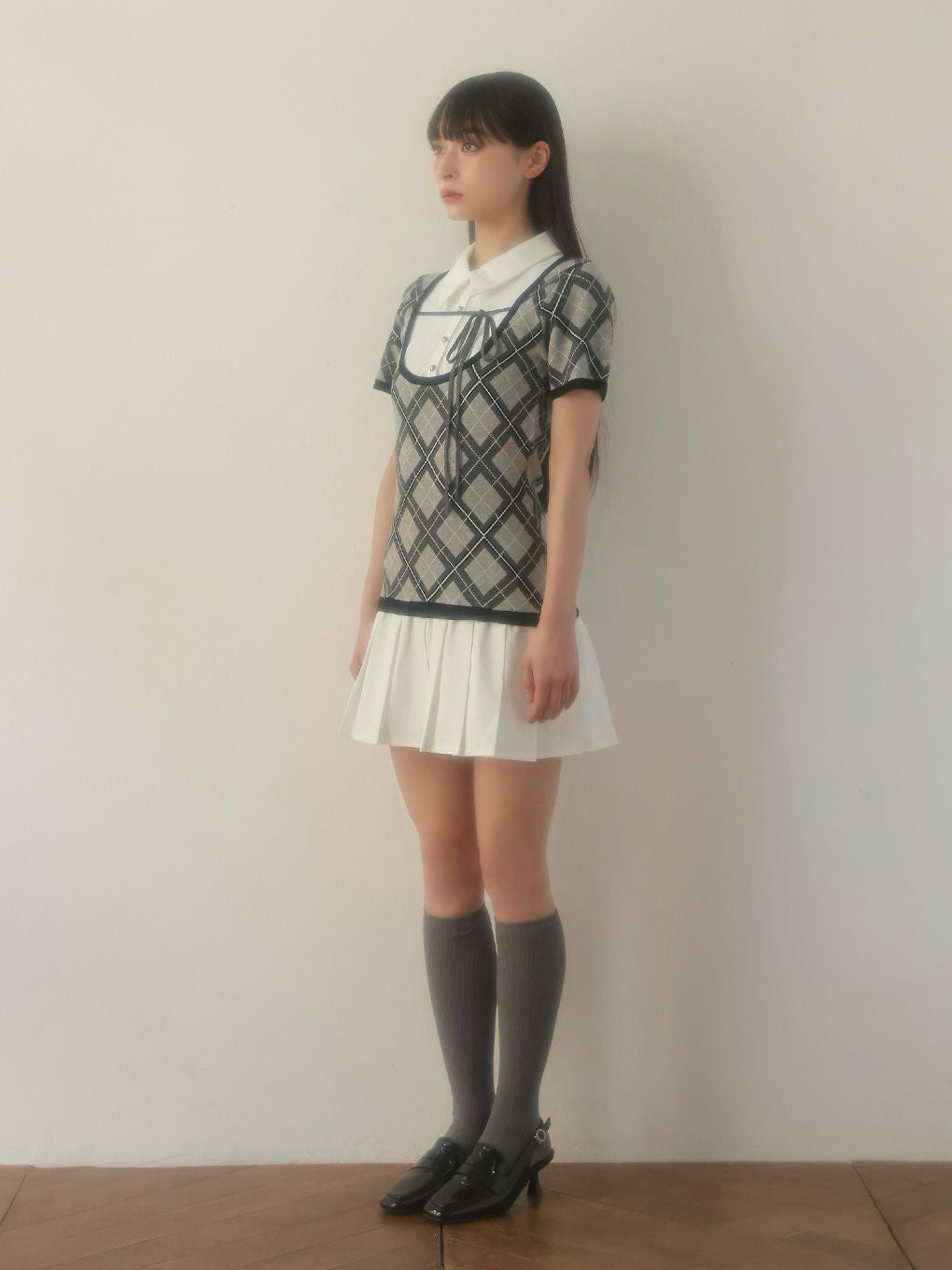 【BUBBLES】スクールガーリーリボンワンピース