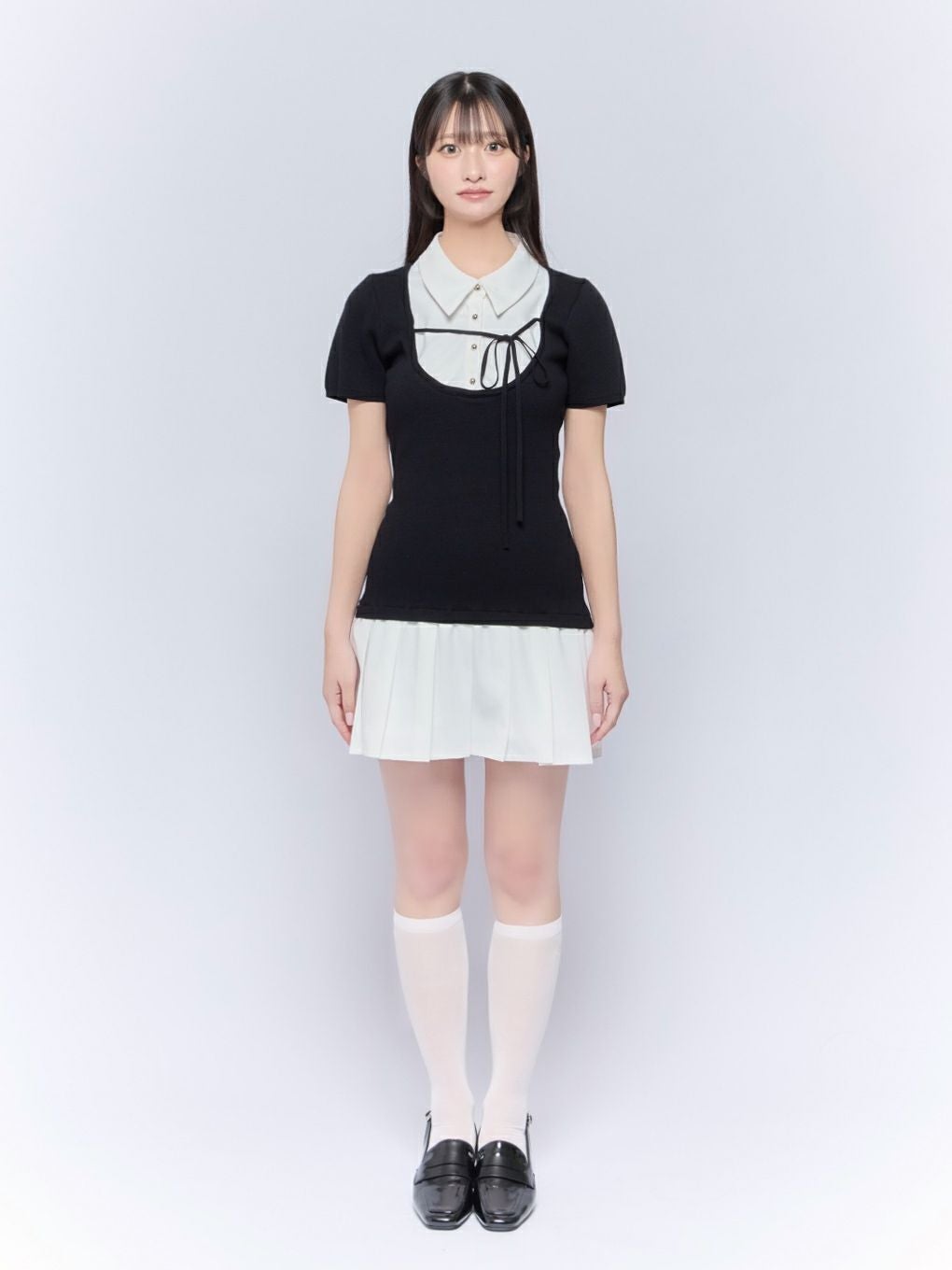 【BUBBLES】スクールガーリーリボンワンピース