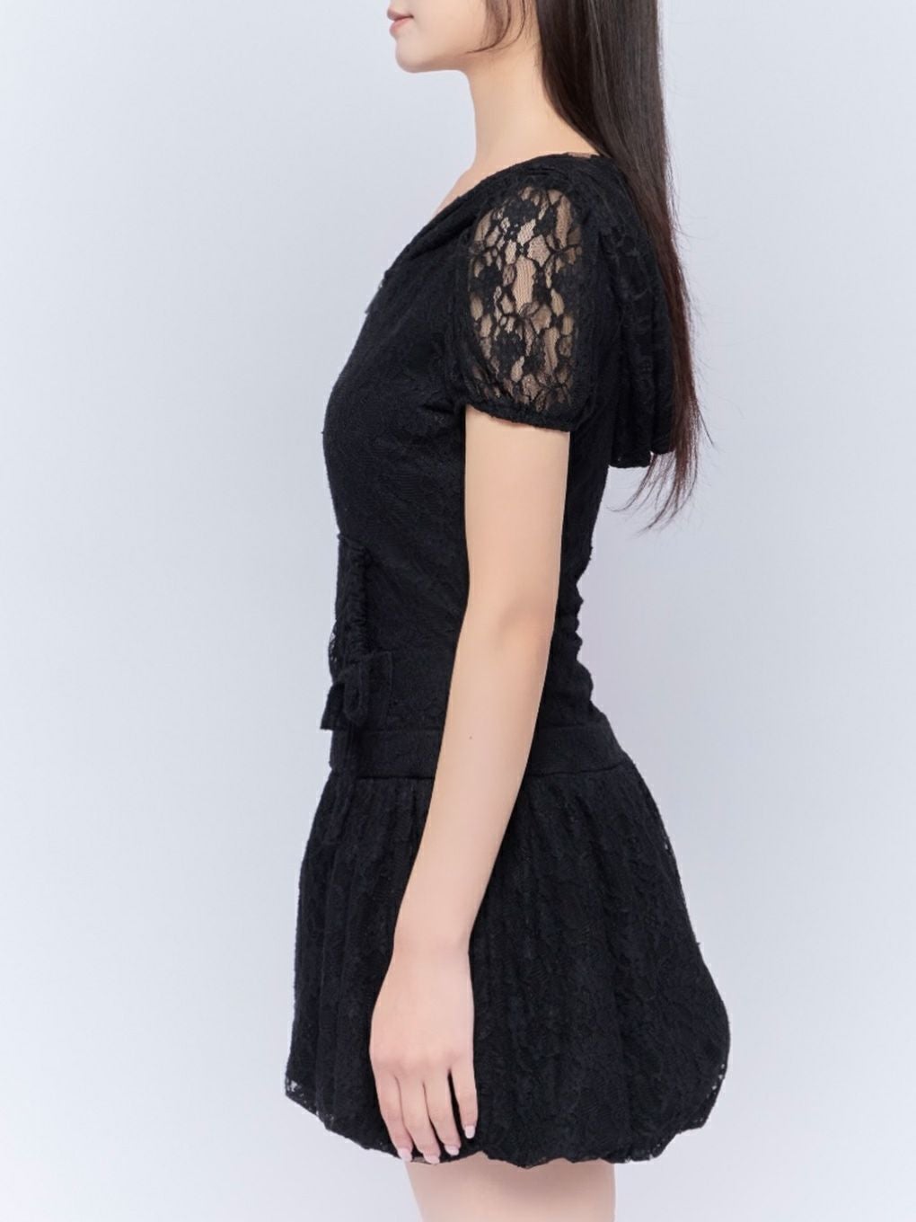 【BUBBLES】レースパーカーバルーンワンピース