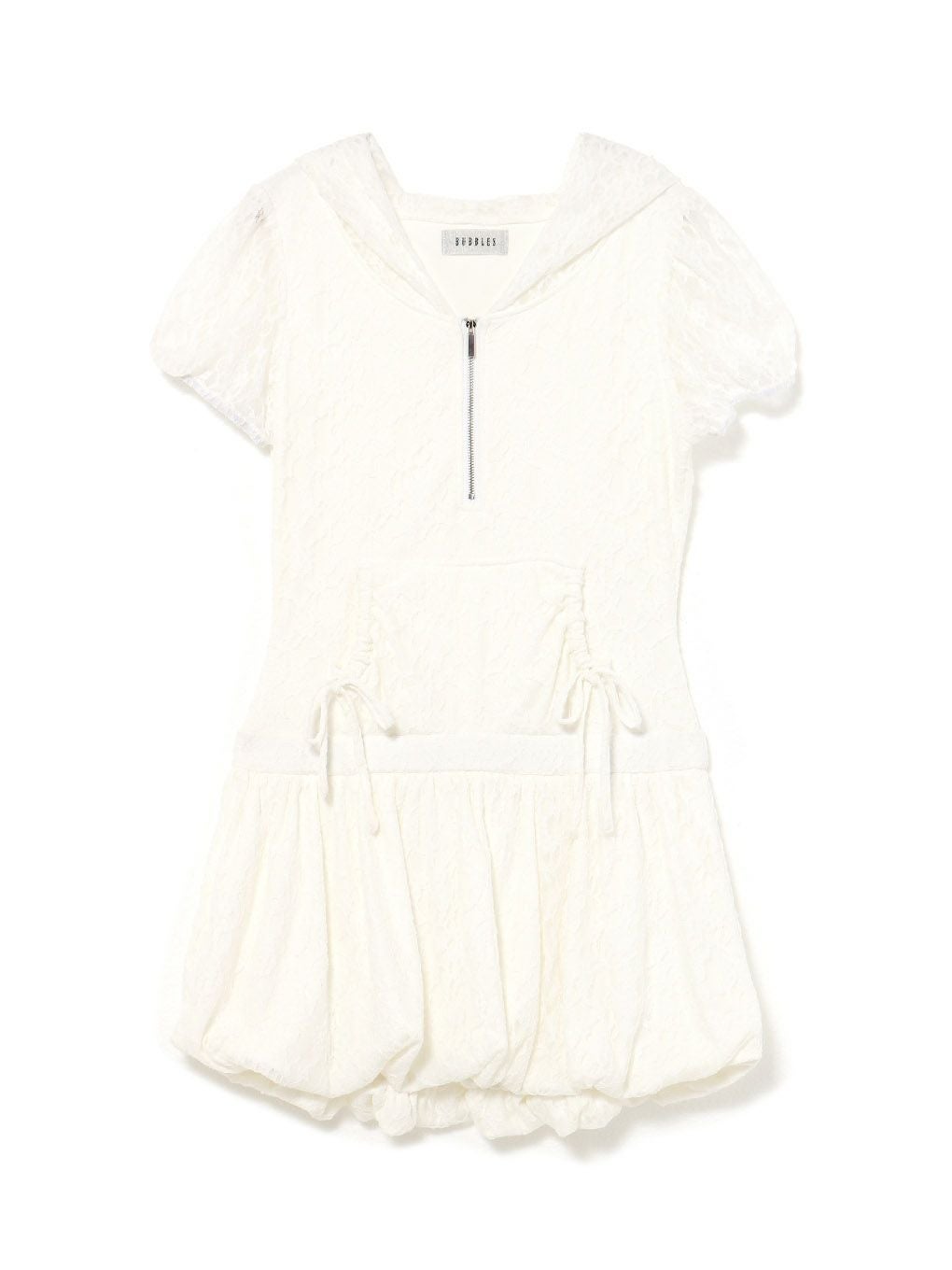 【BUBBLES】レースパーカーバルーンワンピース