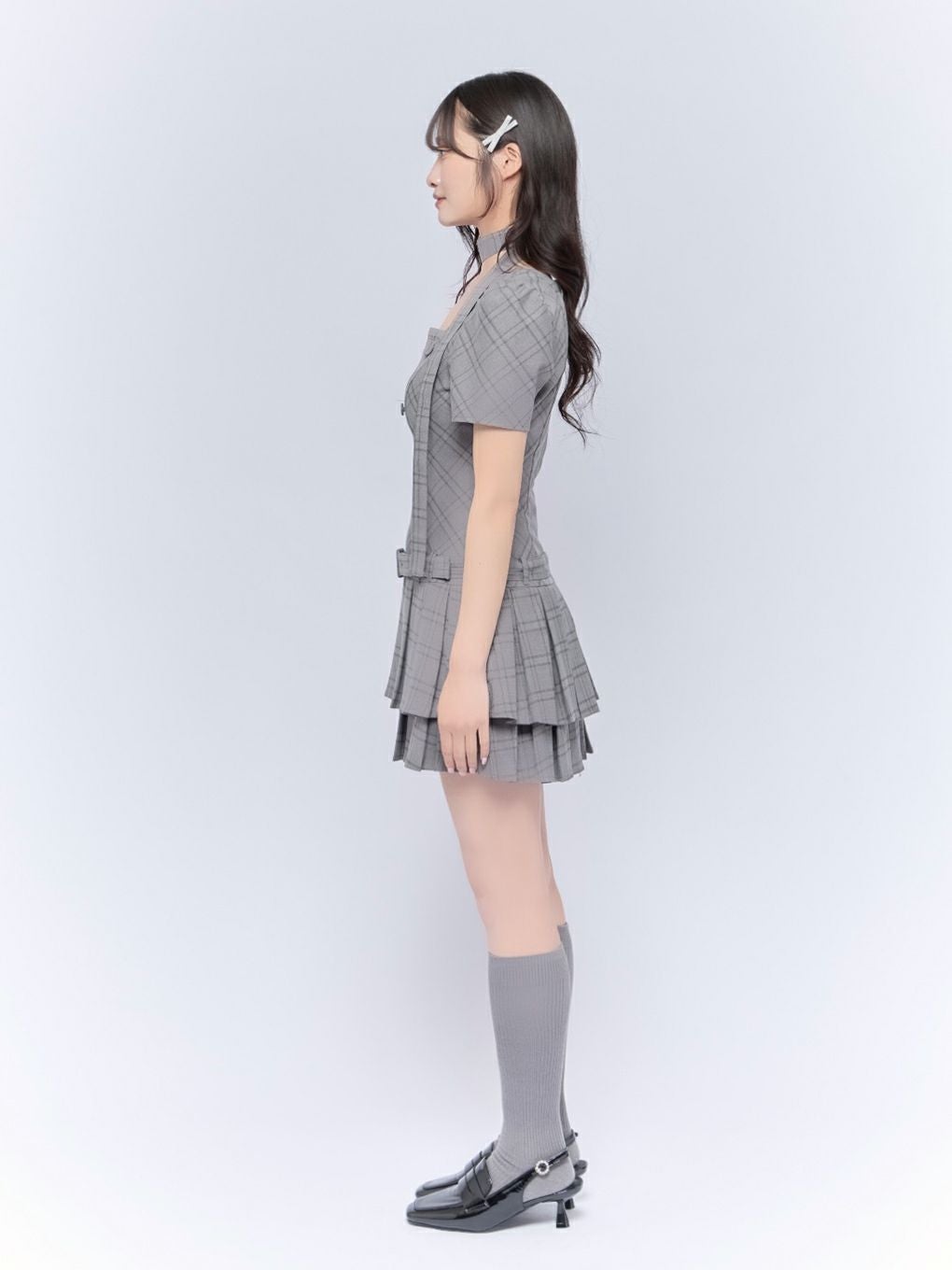 BUBBLES】スクエアプリーツワンピース | sparkling mall online store