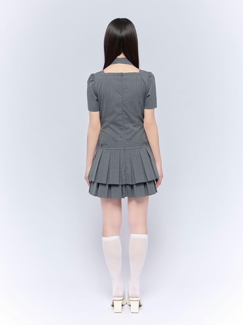 BUBBLES】スクエアプリーツワンピース | sparkling mall online store