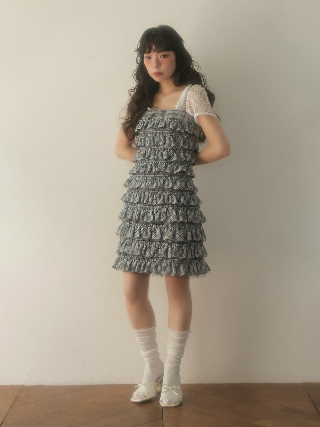 【BUBBLES】ミニフリルワンピース