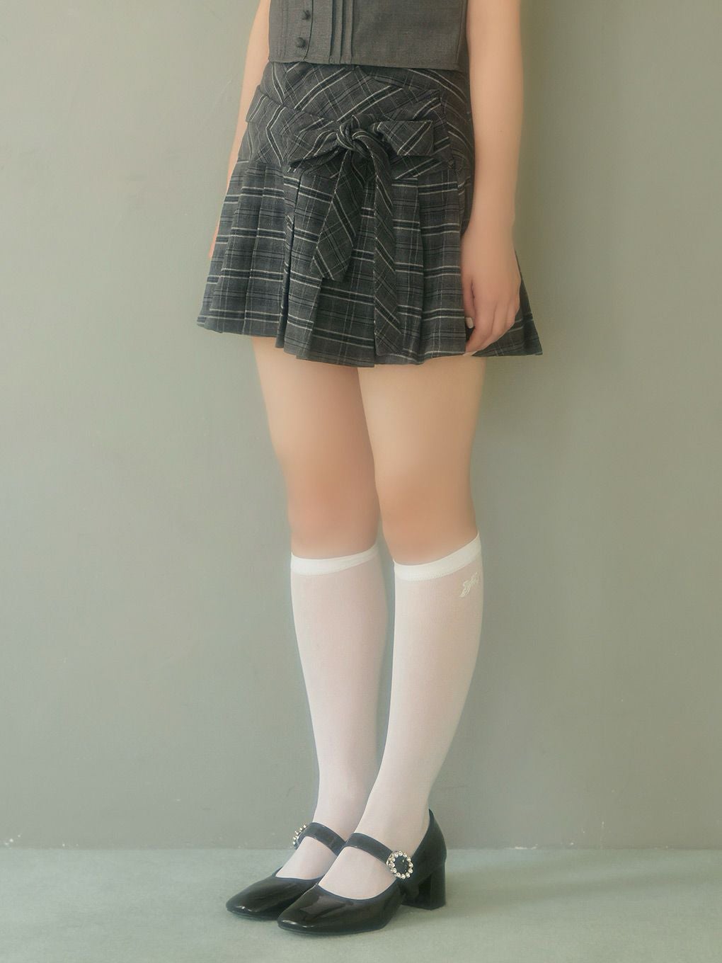 【BUBBLES】リボンプリーツスカパン