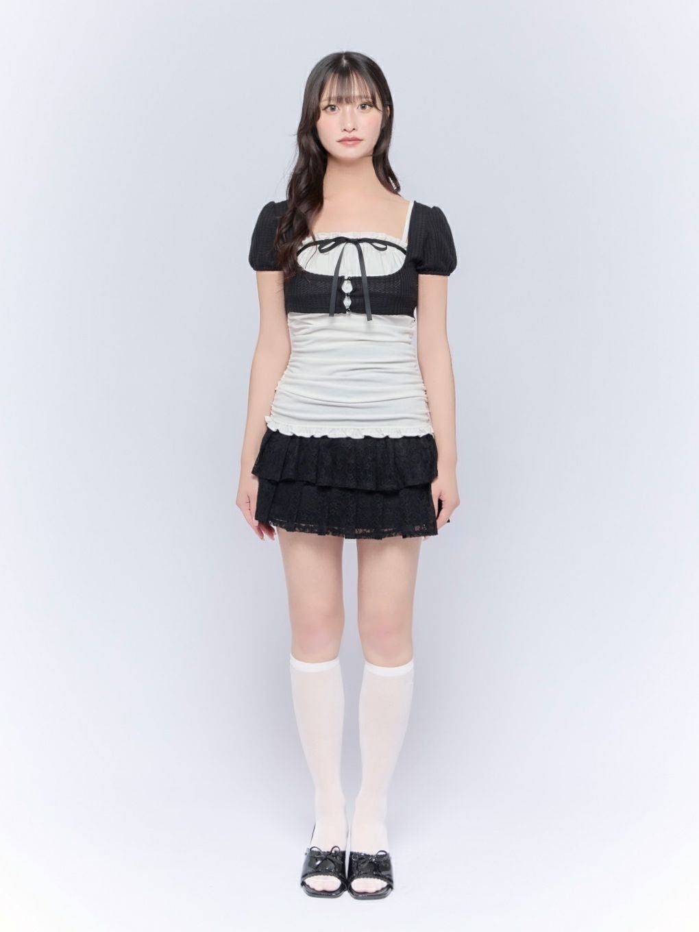 完売品 BUBBLES レースアンサンブル BUBBLES】レースアンサンブルワンピース | sparkling mall online store