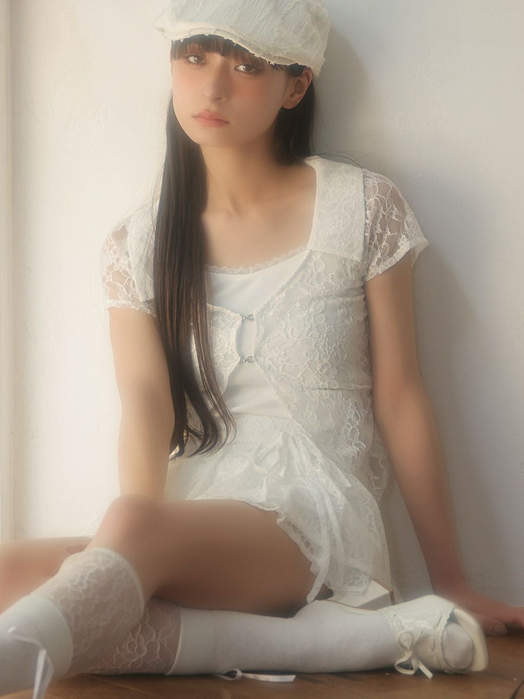 BUBBLES】レースレイヤードトップス | sparkling mall online store