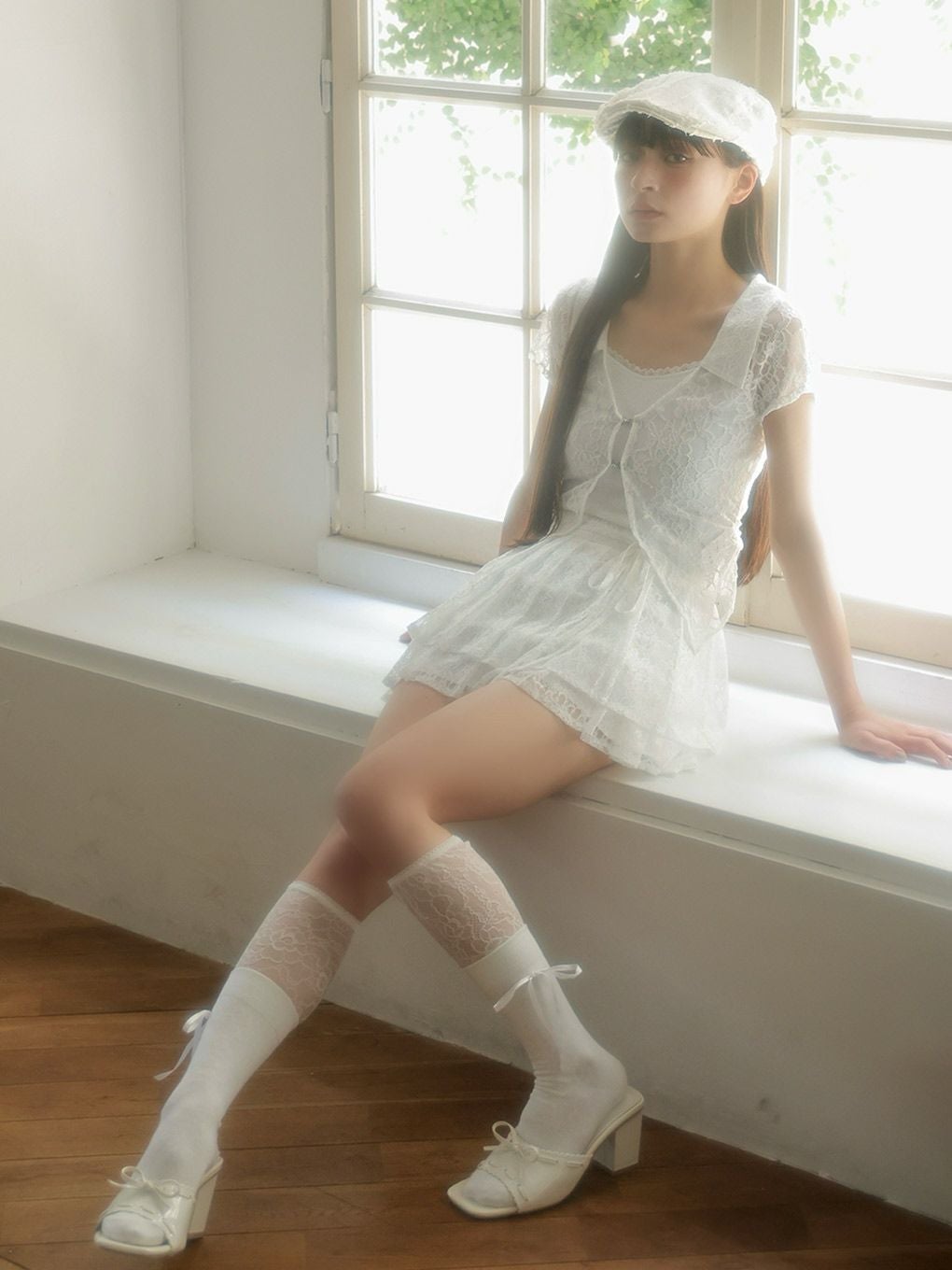 【BUBBLES】レースレイヤードトップス