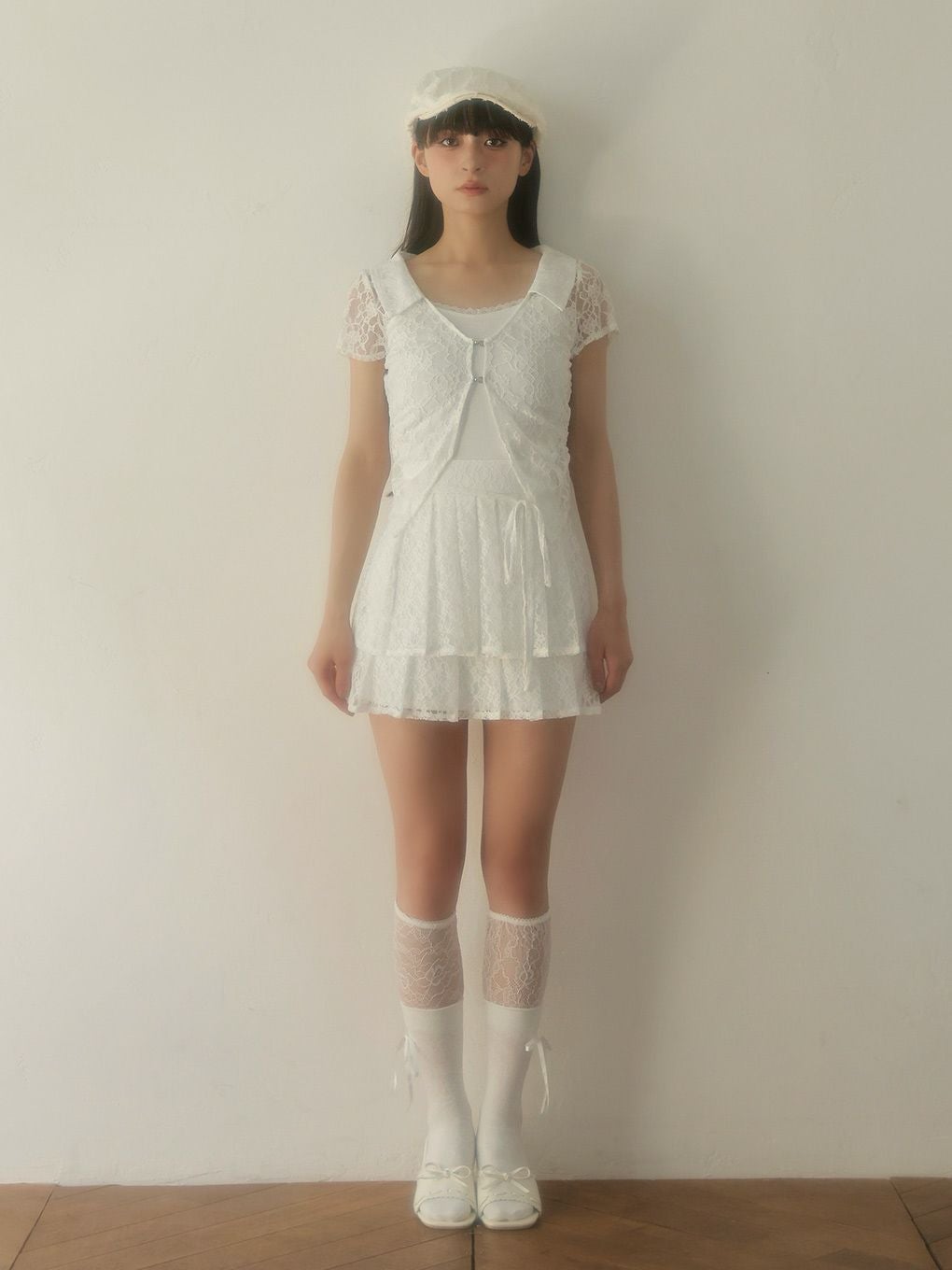 BUBBLES】レースレイヤードトップス | sparkling mall online store