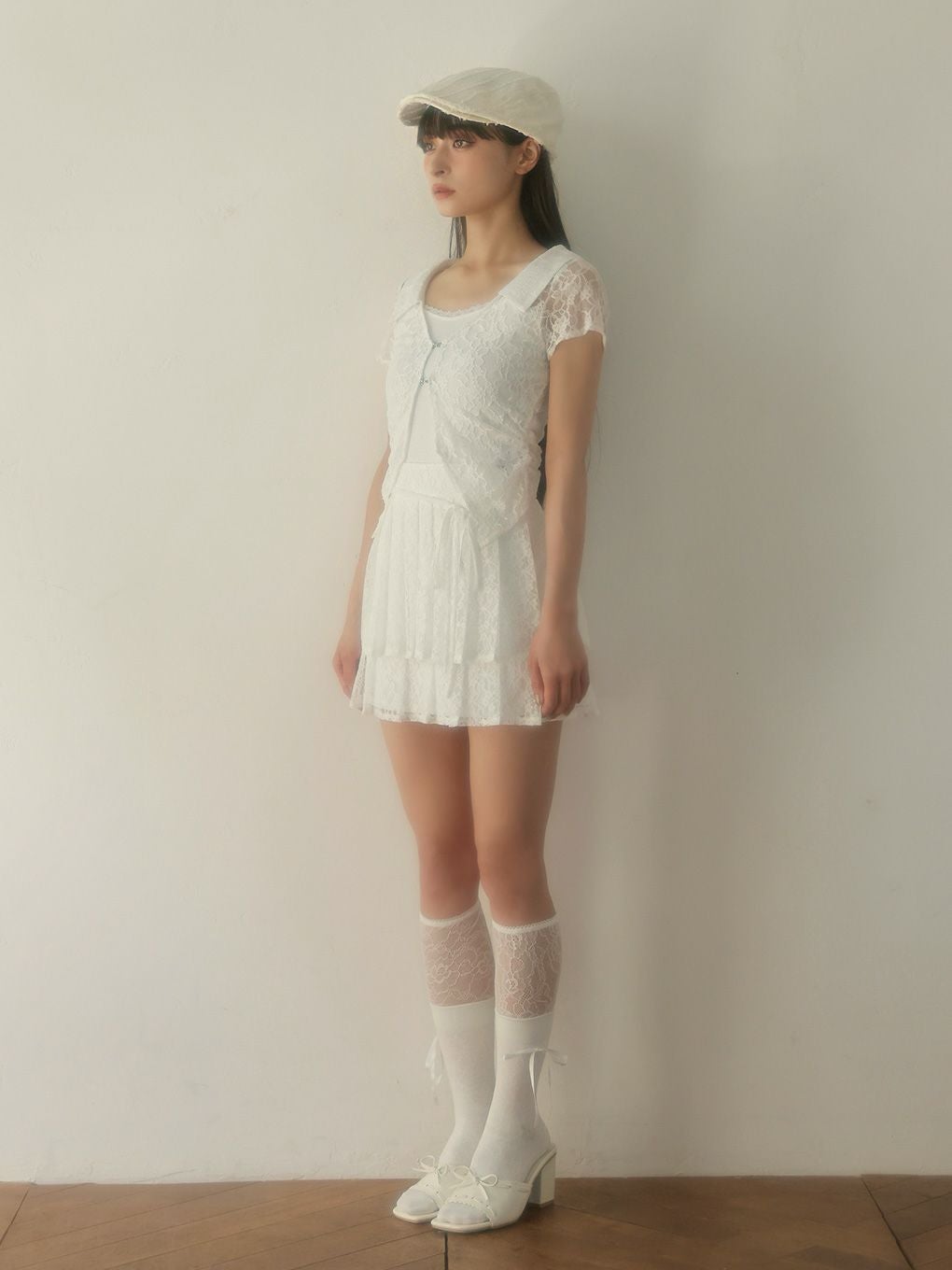 【BUBBLES】レースレイヤードトップス