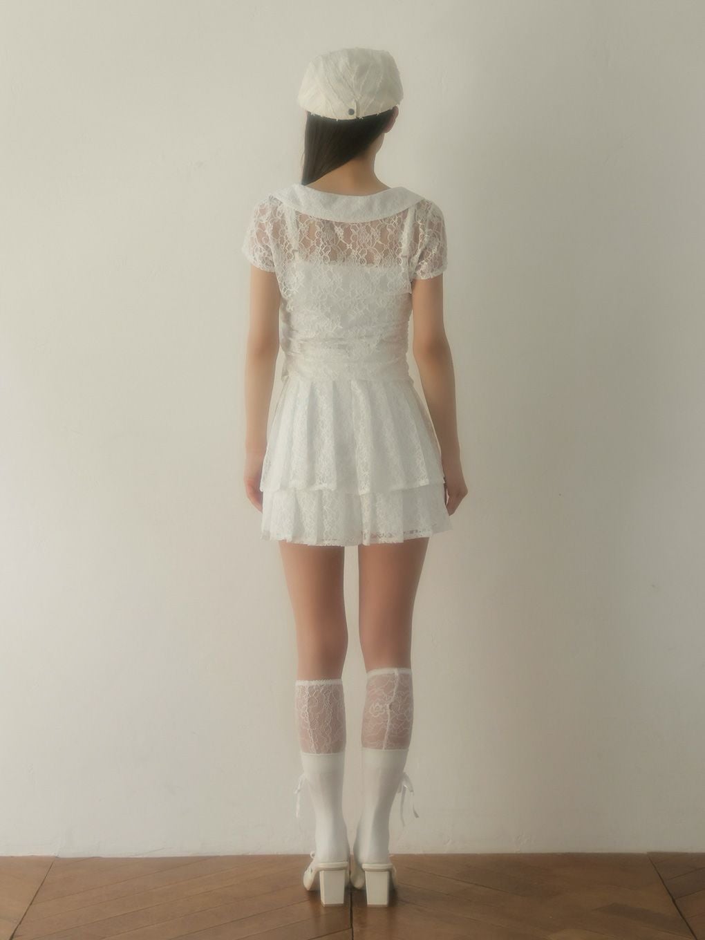 【BUBBLES】レースレイヤードトップス