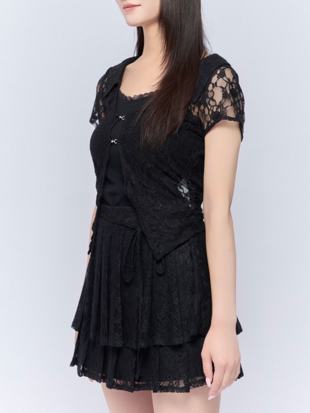 BUBBLES】レースレイヤードトップス | sparkling mall online store