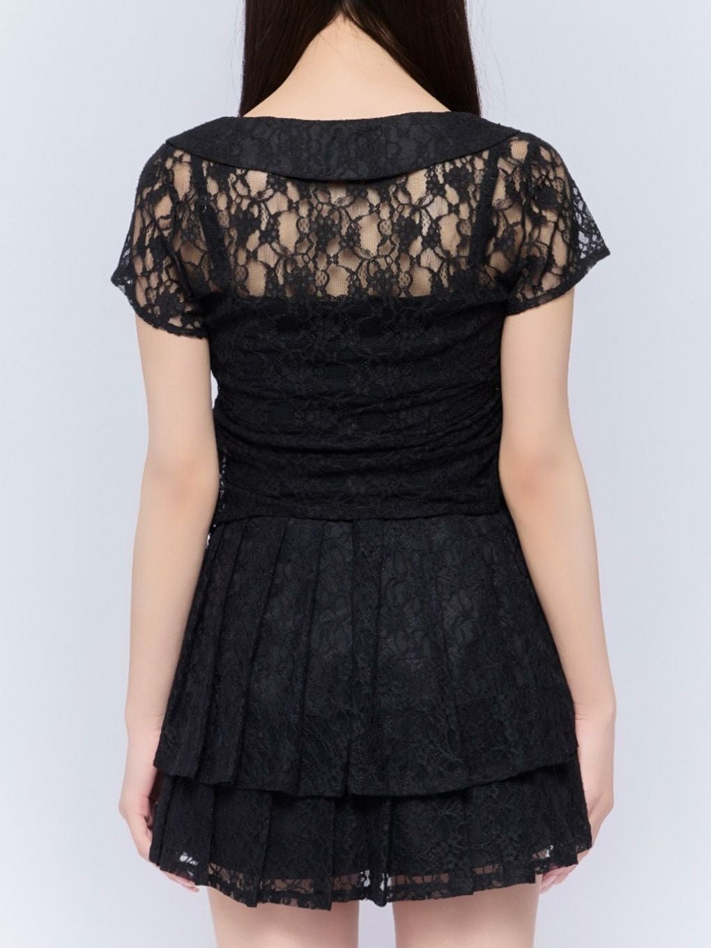 【BUBBLES】レースレイヤードトップス